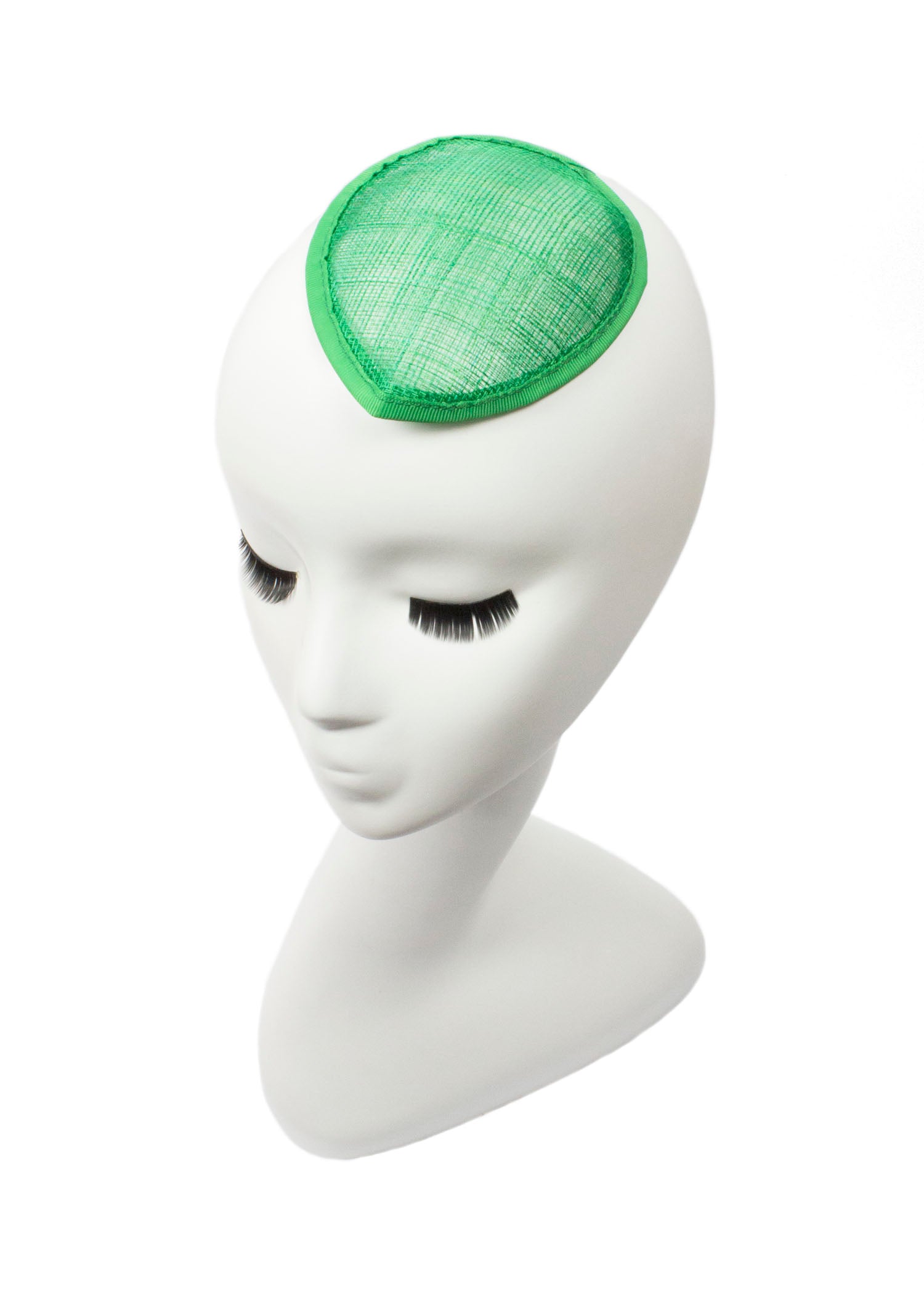 Sinamay Teardrop Fascinator Base 5 1/2" x 4" - Green