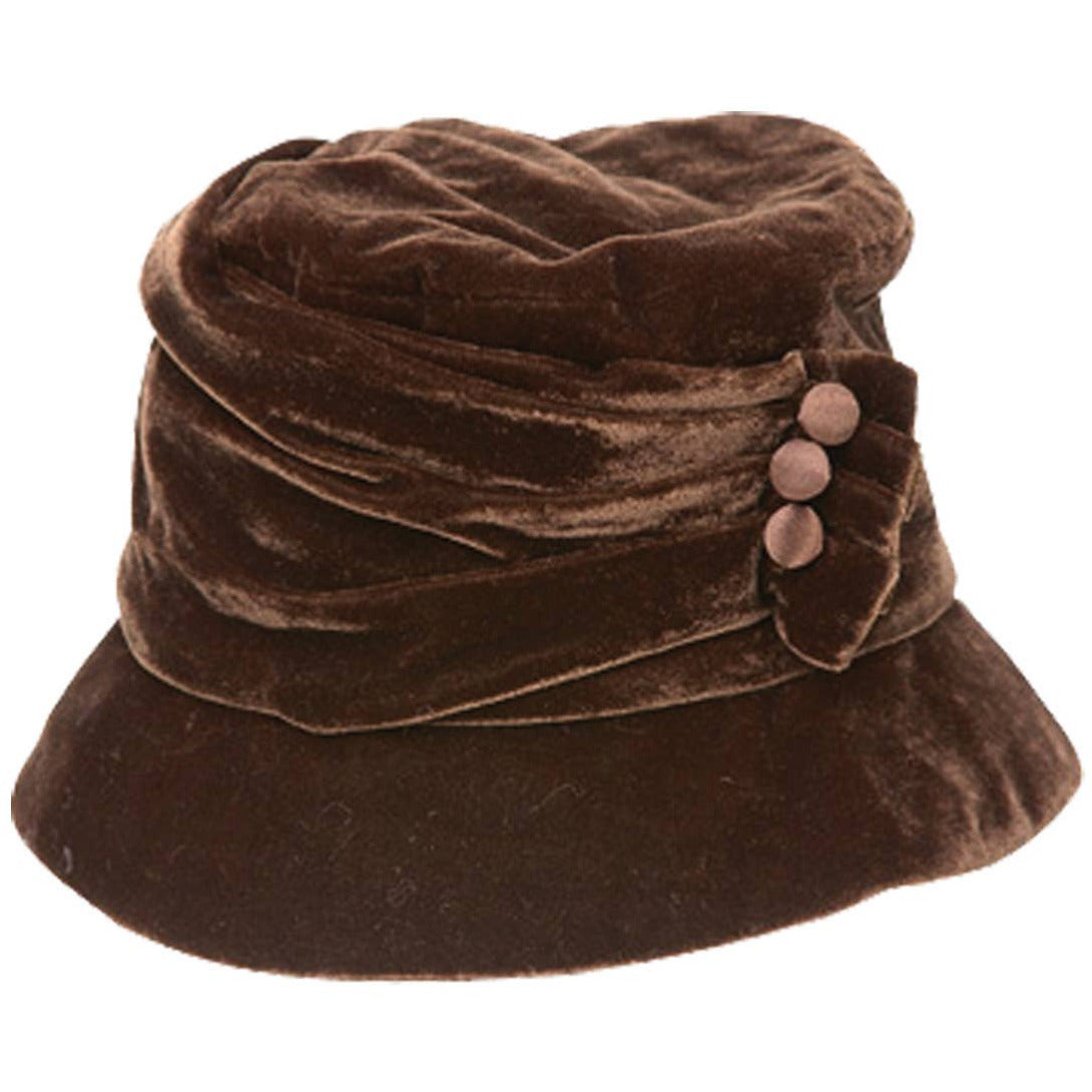 Velvet Scrunch Bucket Hat