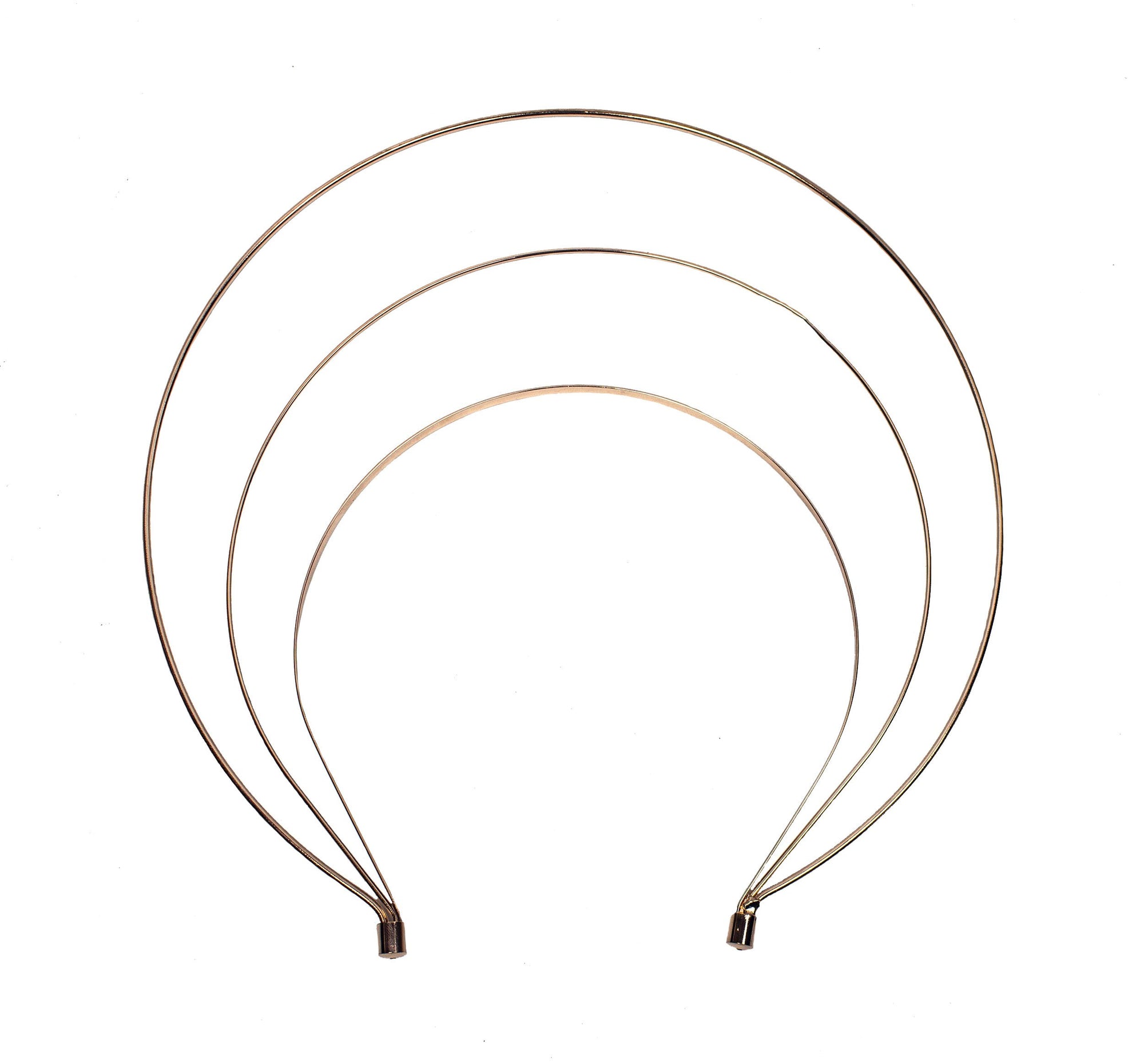 Crown Style Tall Triple Band Metal Headband - Humboldt Haberdashery