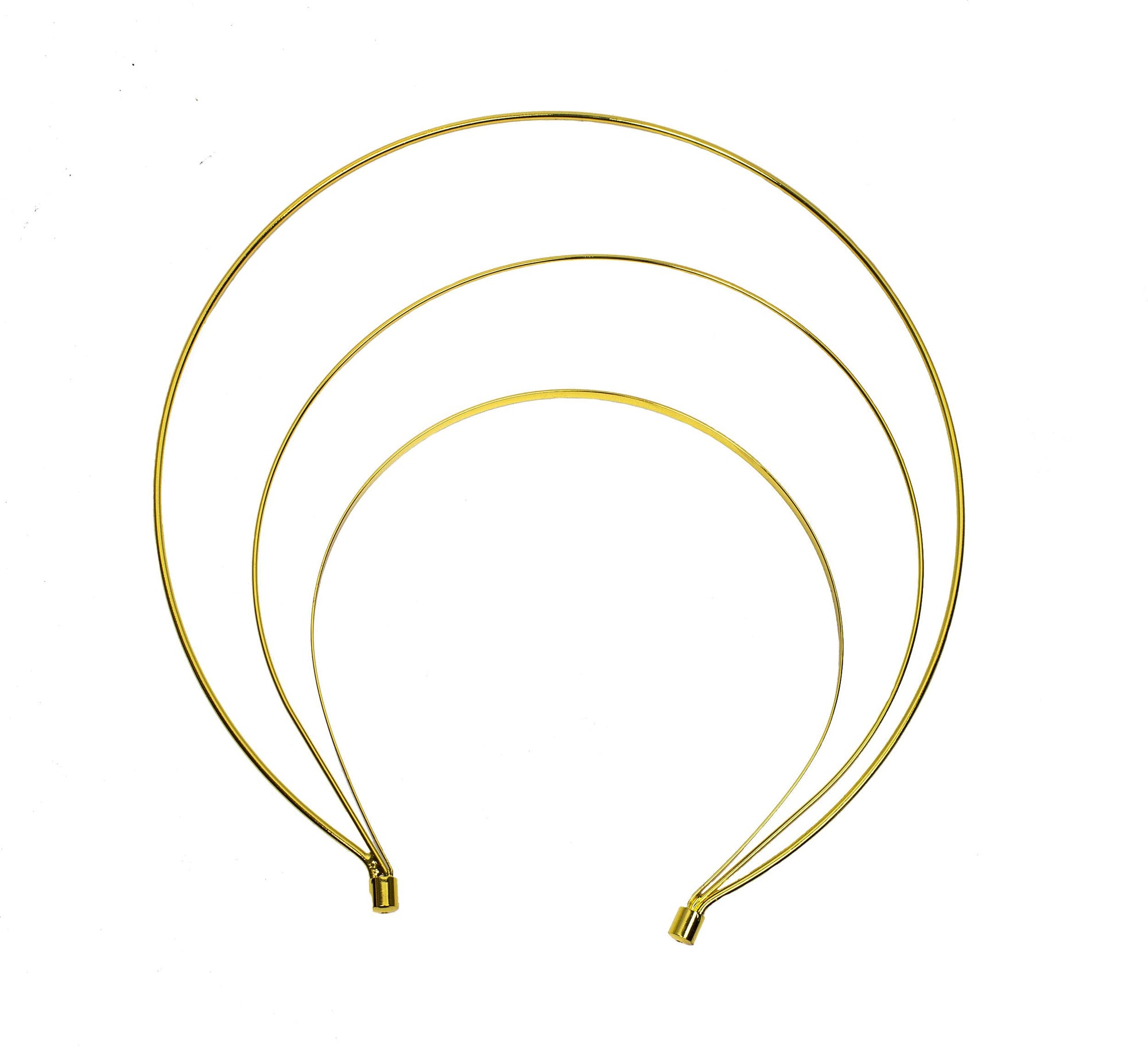 Crown Style Tall Triple Band Metal Headband - Humboldt Haberdashery