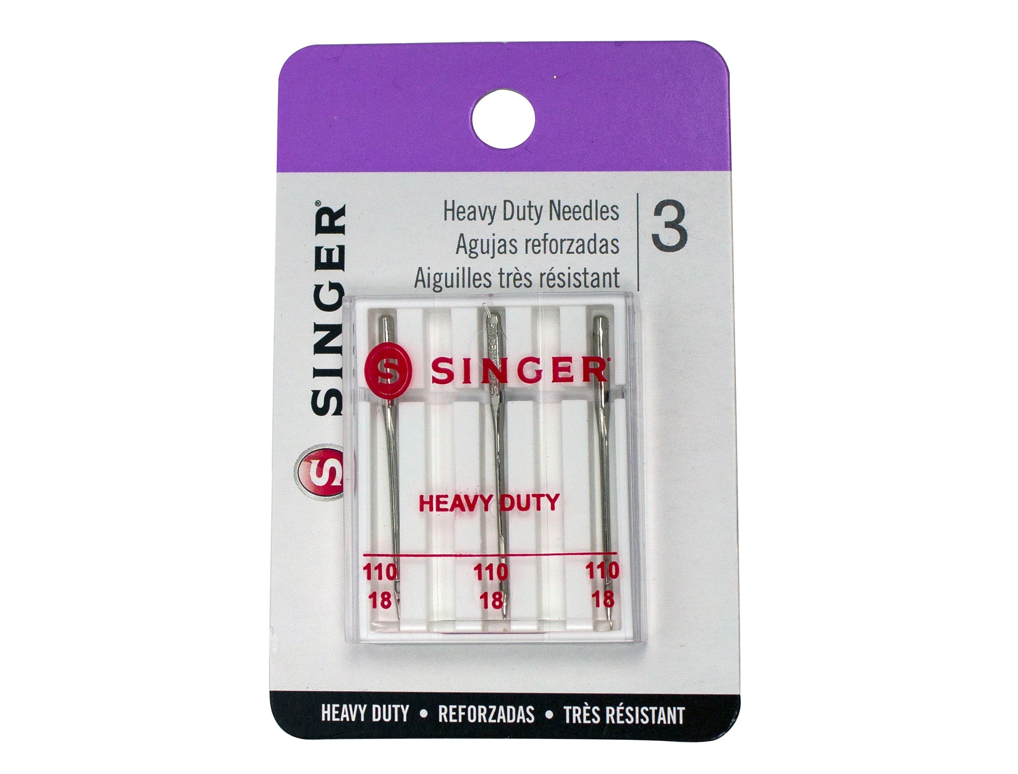 Singer Heavy Duty Needles Size 18 Three Pieces - Humboldt Haberdashery
