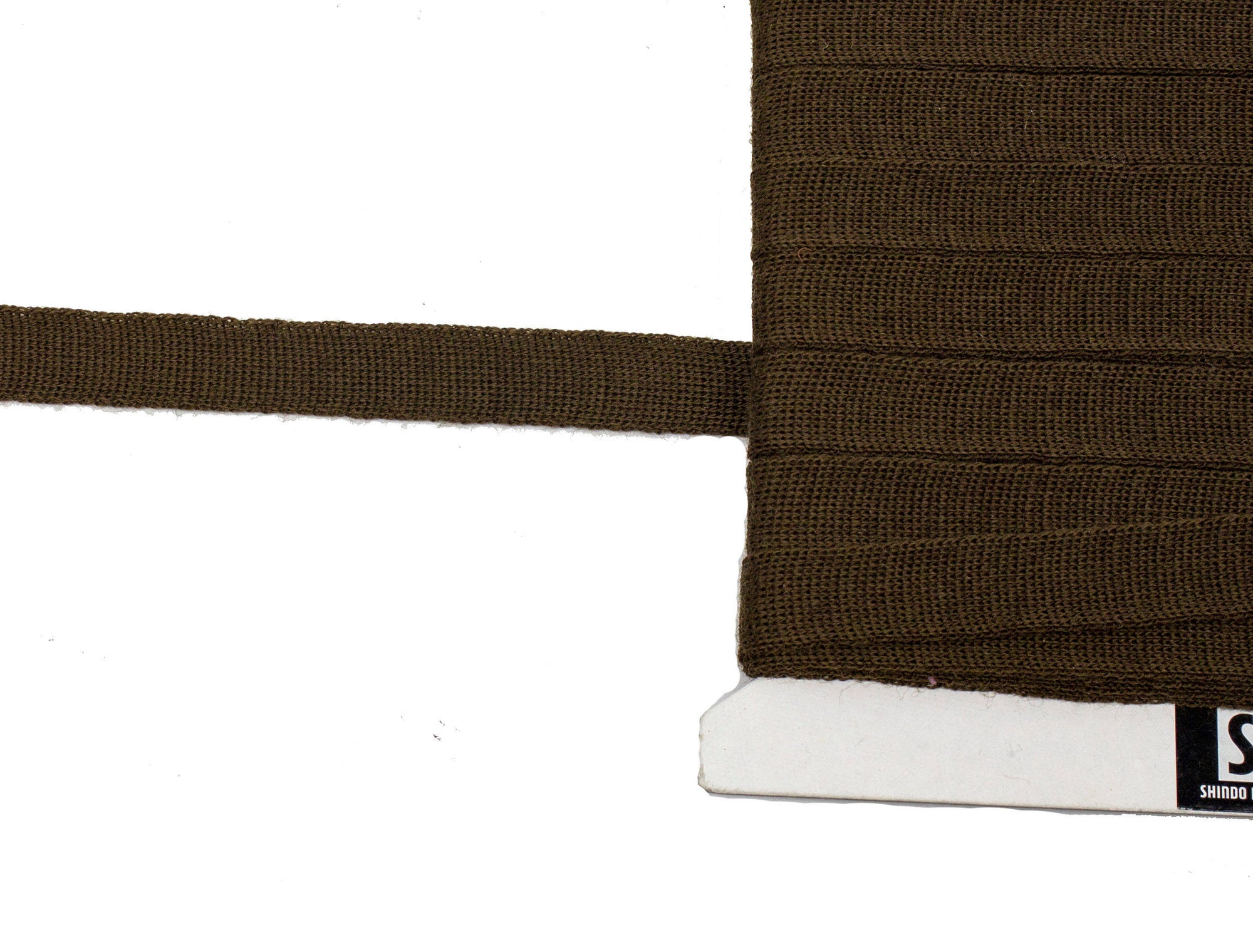 Wool Knit Binder Shindo 100% Wool (SIC-2004) Medium Brown Color 31 - 15 mm  Wide - Sold by the Yard