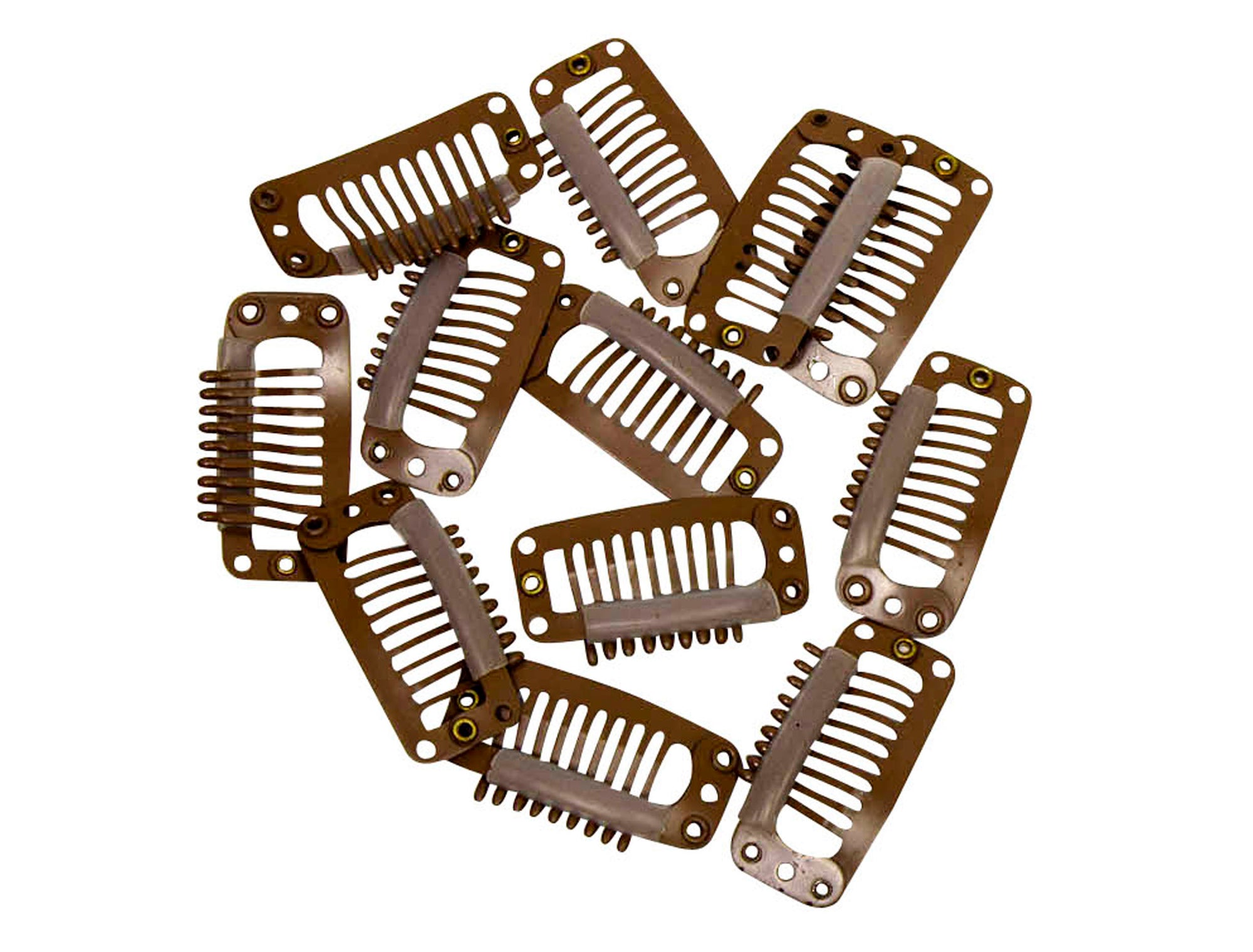 Snap Comb Hair Clips for Veil, Hair Extentions 32mm - 12 Pieces - Humboldt Haberdashery