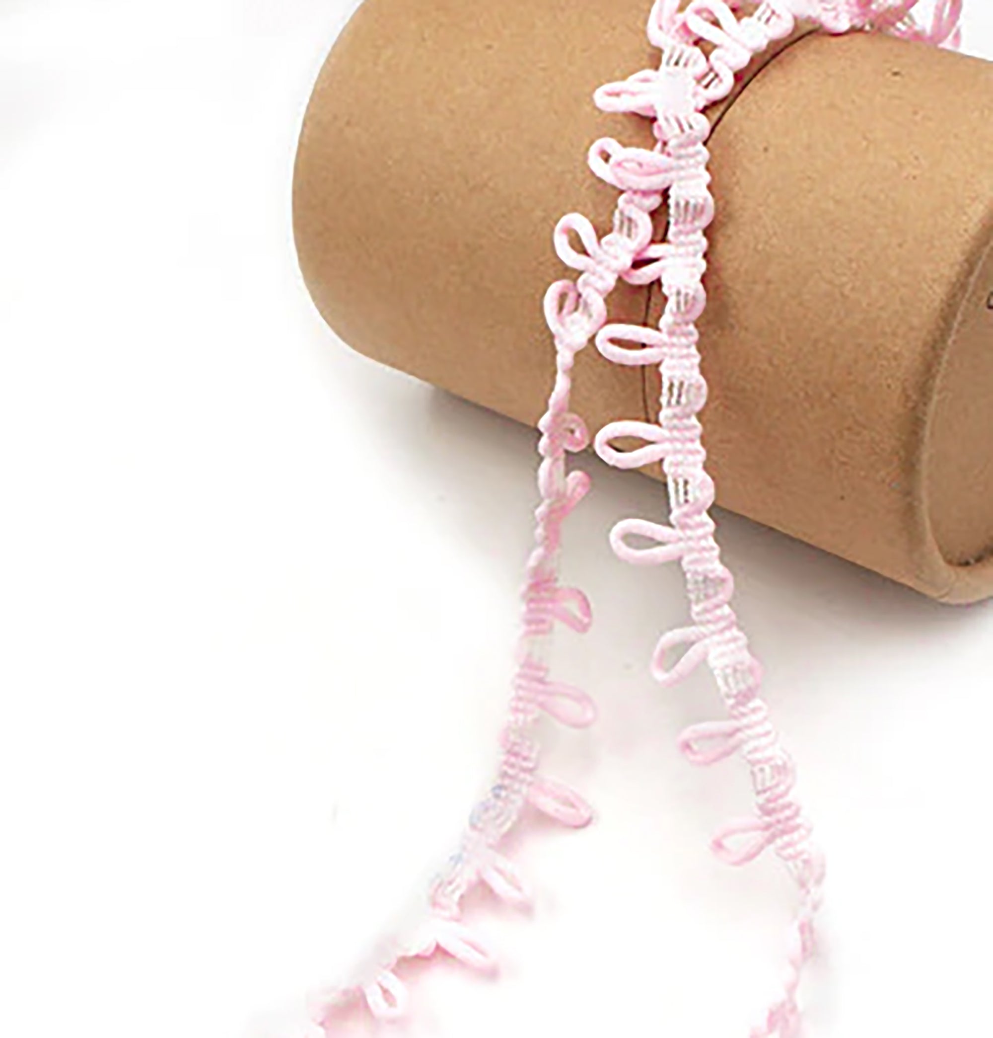Looped Elastic Button Trim 1/2" Sold By Yard