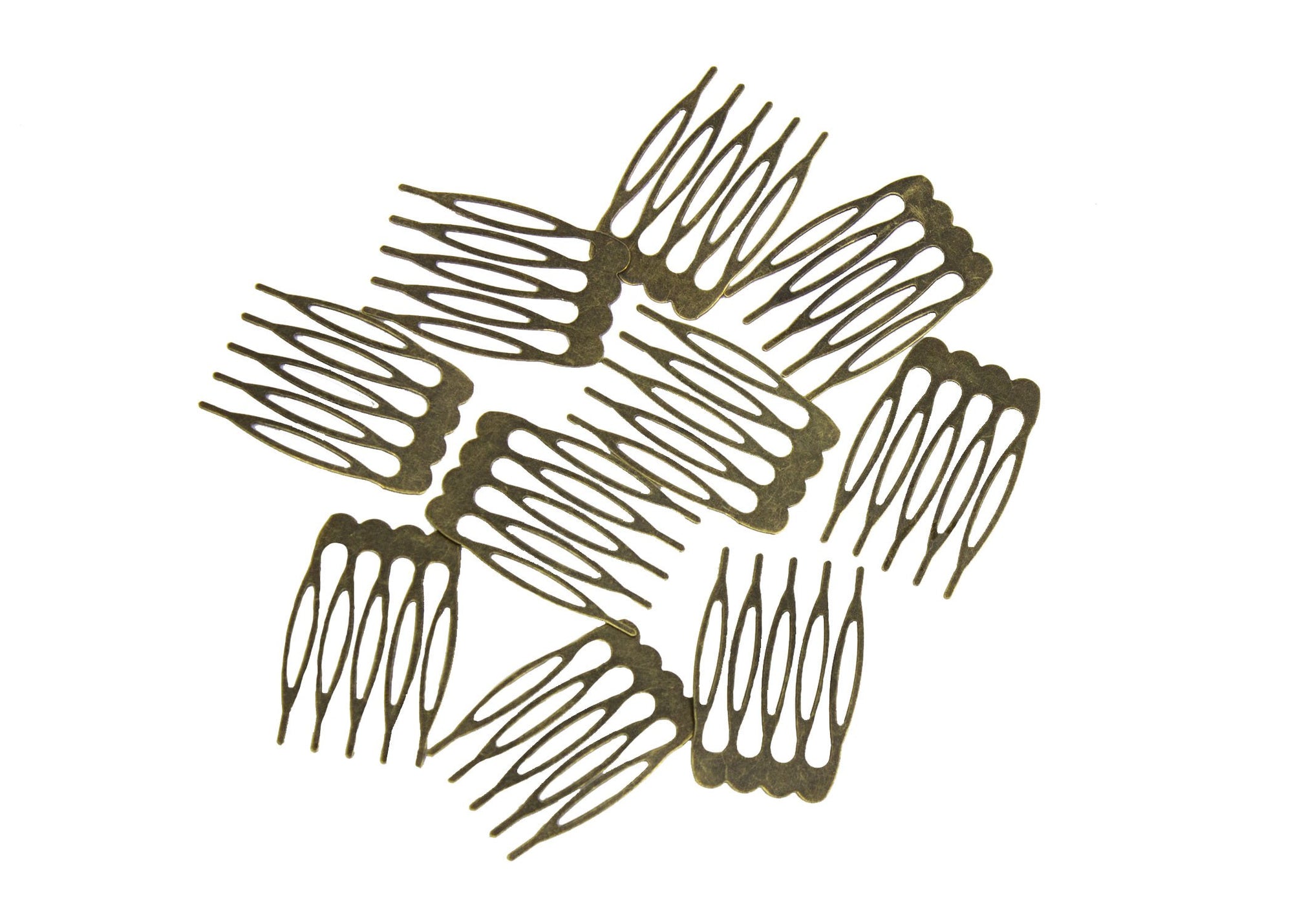 Metal Millinery or Veil Hair Comb 1" Wide - 10 Pieces - Humboldt Haberdashery