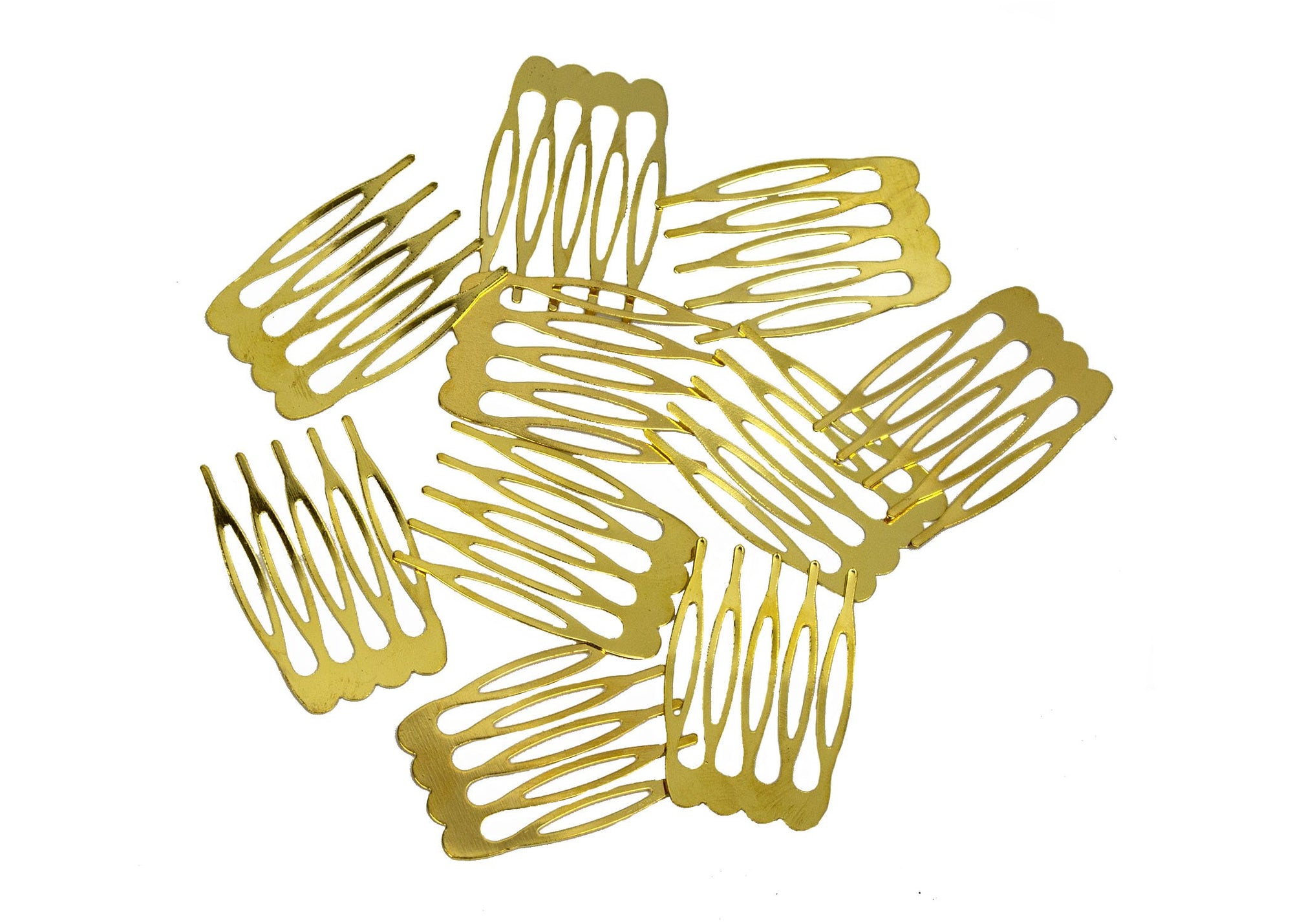 Metal Millinery or Veil Hair Comb 1" Wide - 10 Pieces - Humboldt Haberdashery