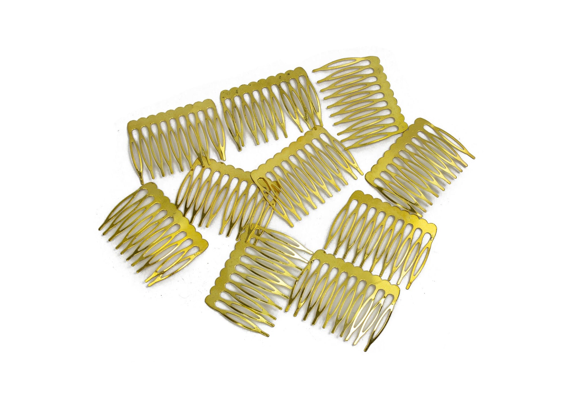 Metal Millinery or Veil Hair Comb 2" Wide - 10 Pieces - Humboldt Haberdashery