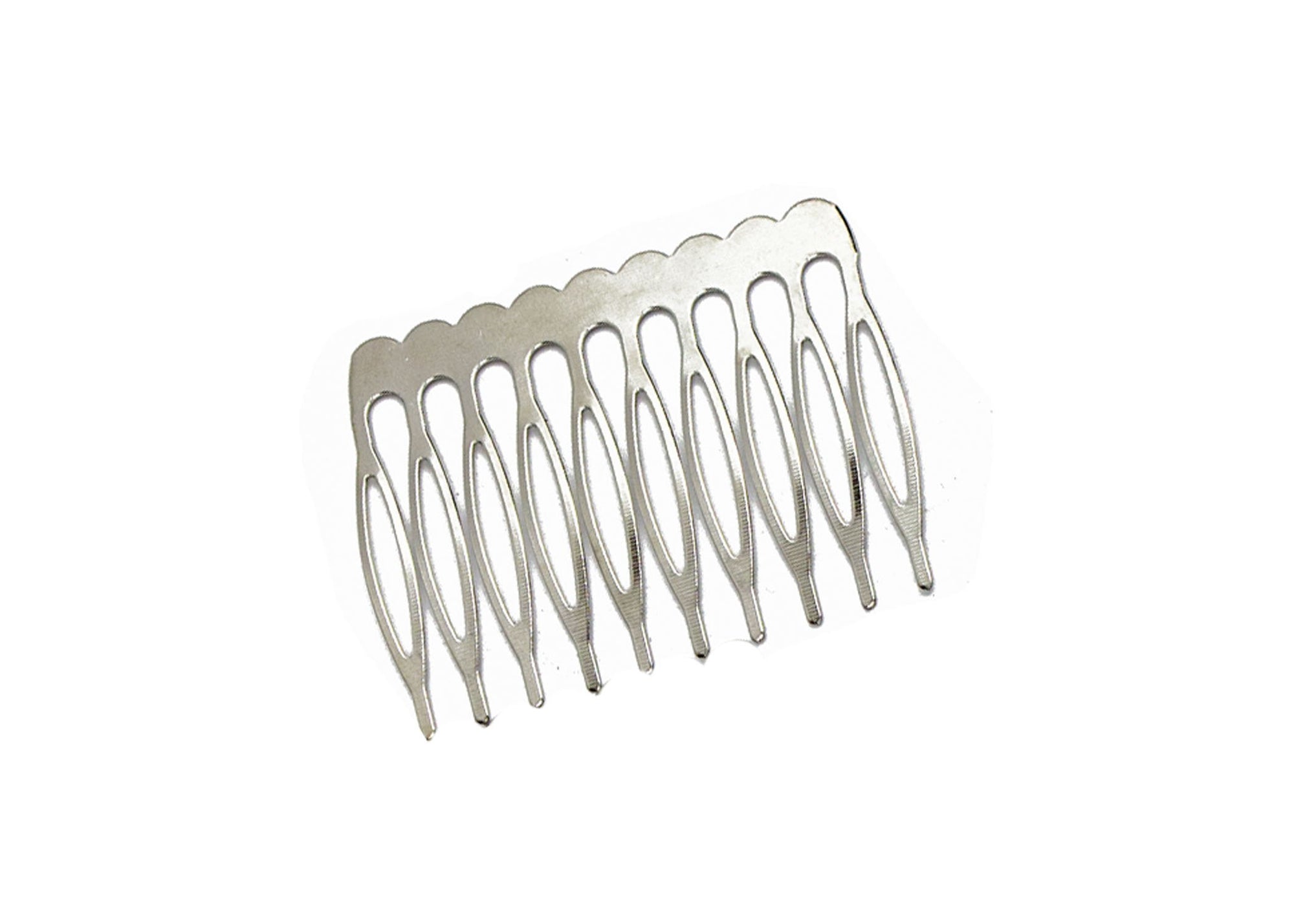 Metal Millinery or Veil Hair Comb 2" Wide - 10 Pieces - Humboldt Haberdashery