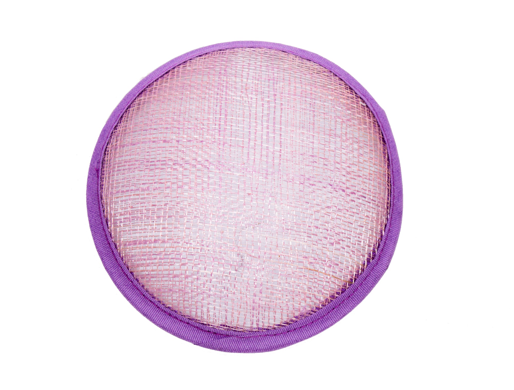 Sinamay Circle Fascinator Hat Base 5 1/2" Diameter - Lavender