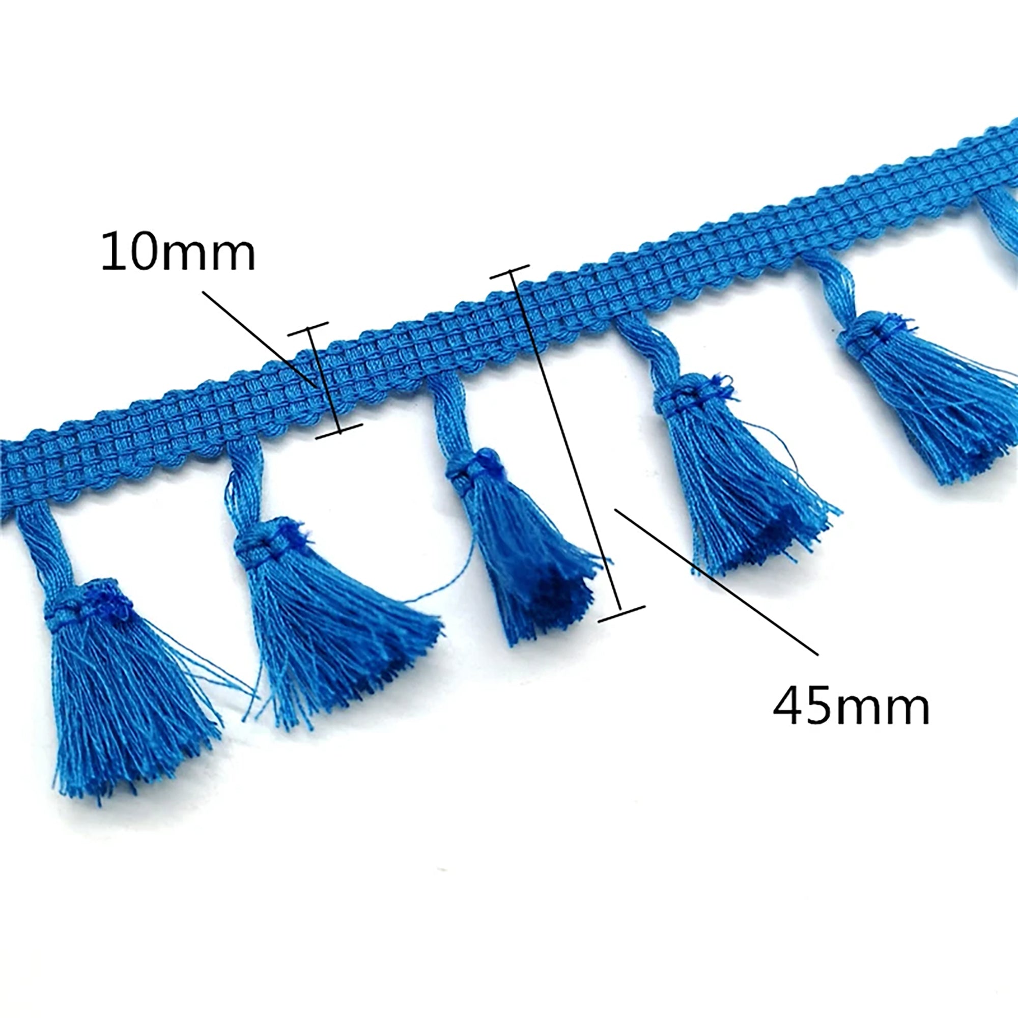Cotton Tassel Fringe Trim 1 3/4" Wide -  Sold by the Yard