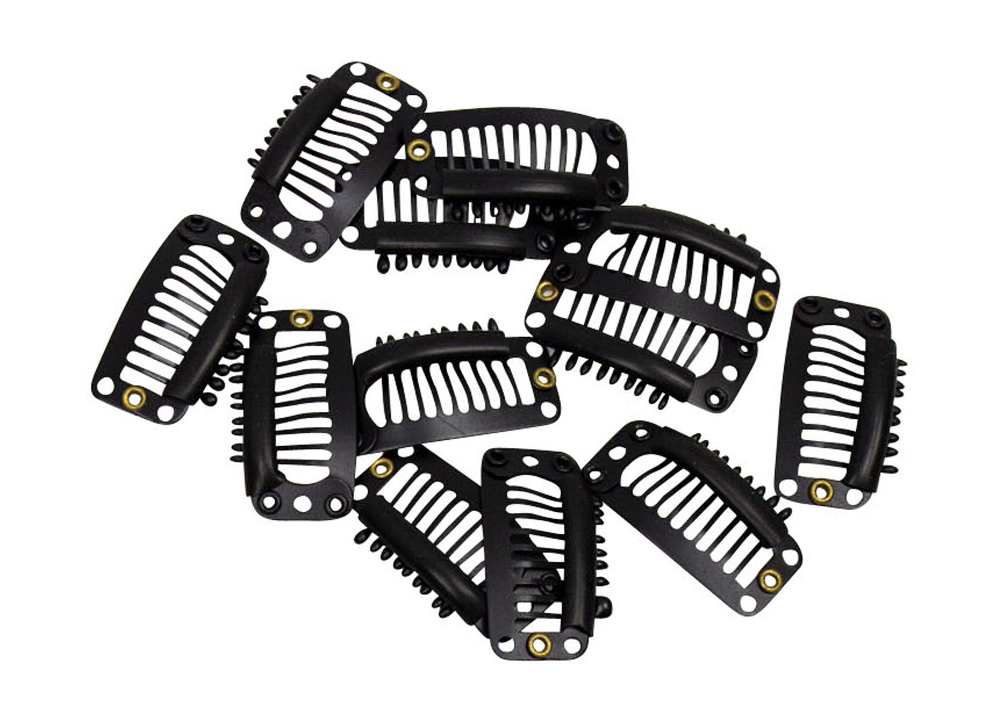 Snap Comb Hair Clips for Veil, Hair Extentions 32mm - 12 Pieces - Humboldt Haberdashery
