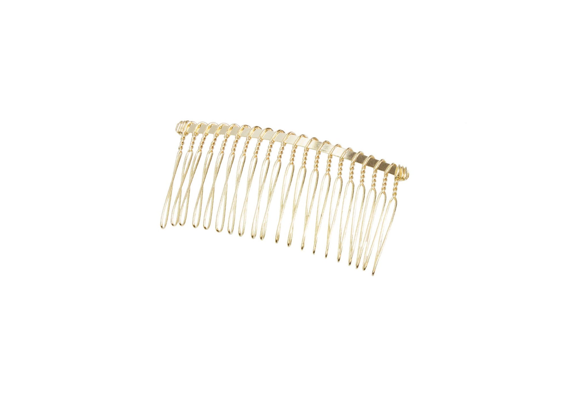Twisted Wire Comb for Veils and Headpieces 3" Long - Four Pieces - Humboldt Haberdashery