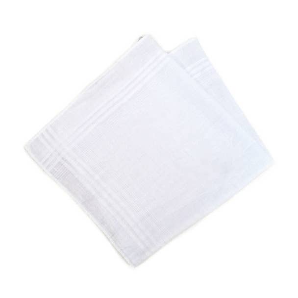 Men's White Handkerchiefs