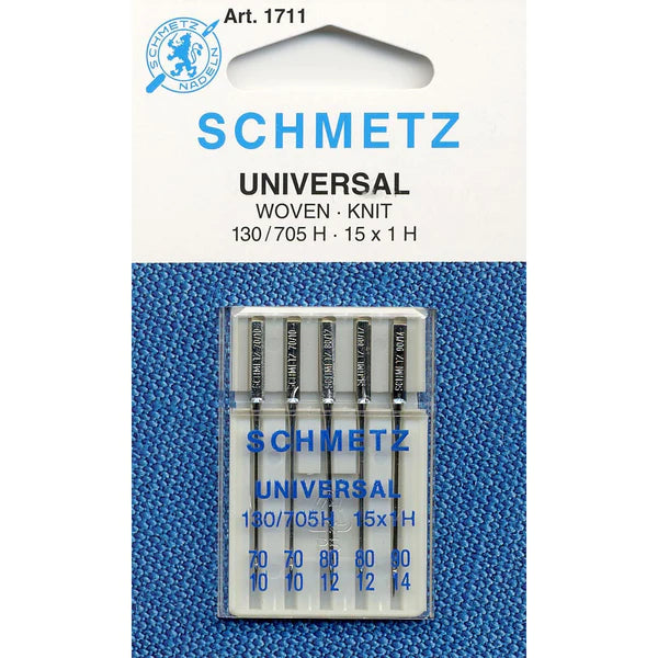 Schmetz Universal Machine Needle Assorted Sizes 70/80/90 5ct