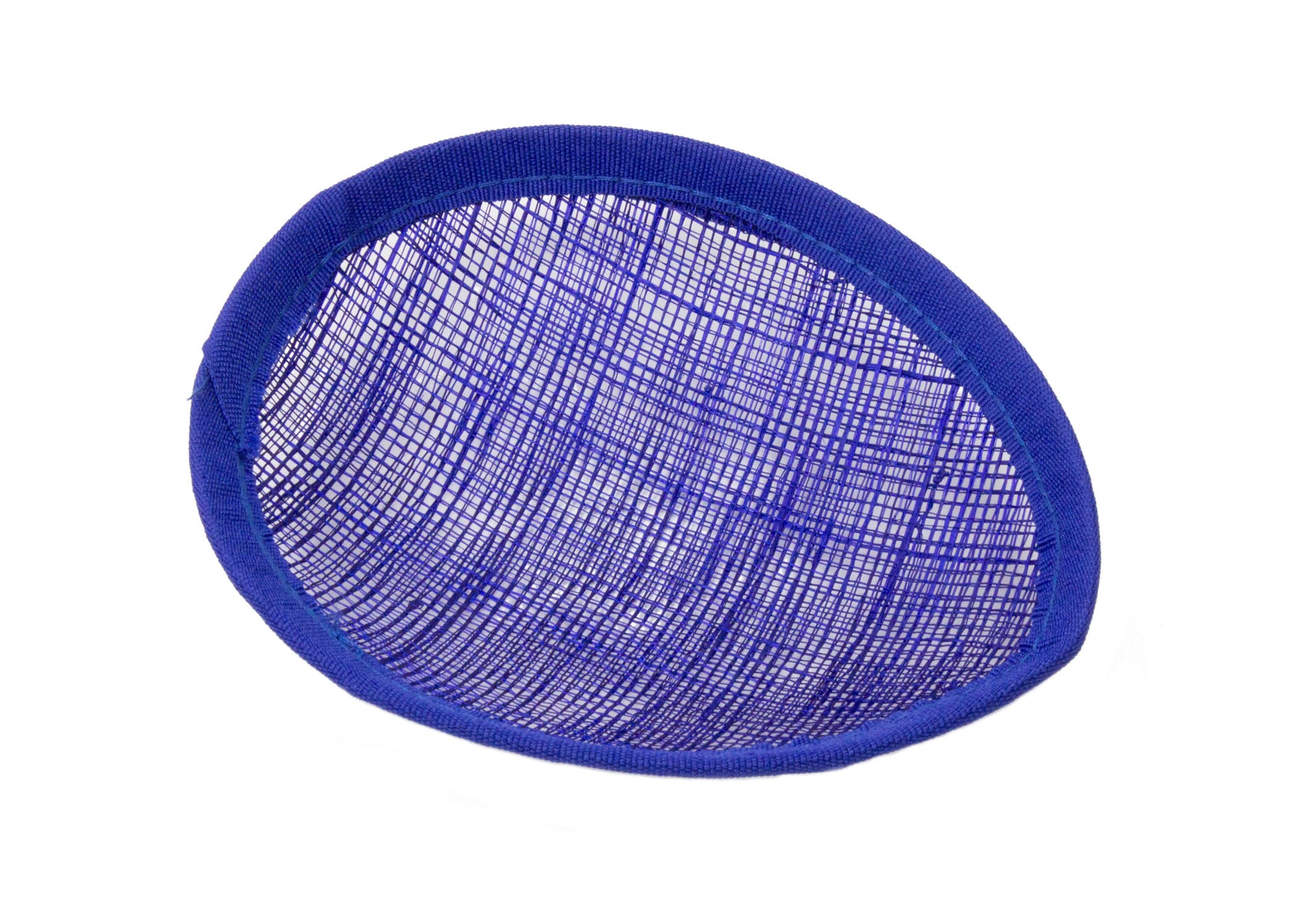 Sinamay Teardrop Fascinator Base 5 1/2" x 4" - Blue