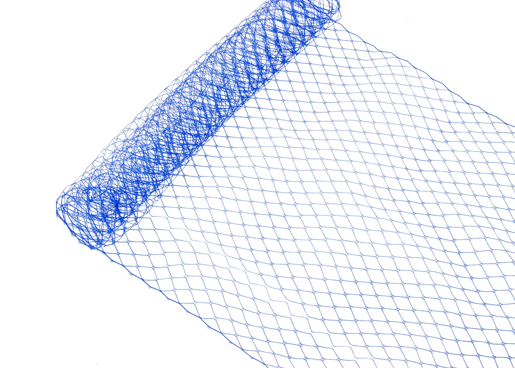 Russian Birdcage Veil Netting 10" Wide - Sold by the Yard - Blue