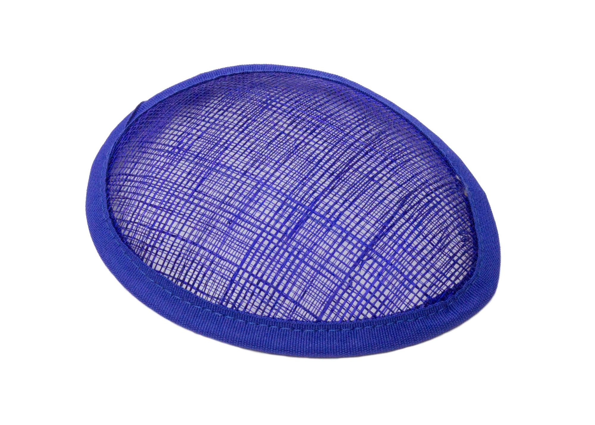 Sinamay Teardrop Fascinator Base 5 1/2" x 4" - Blue