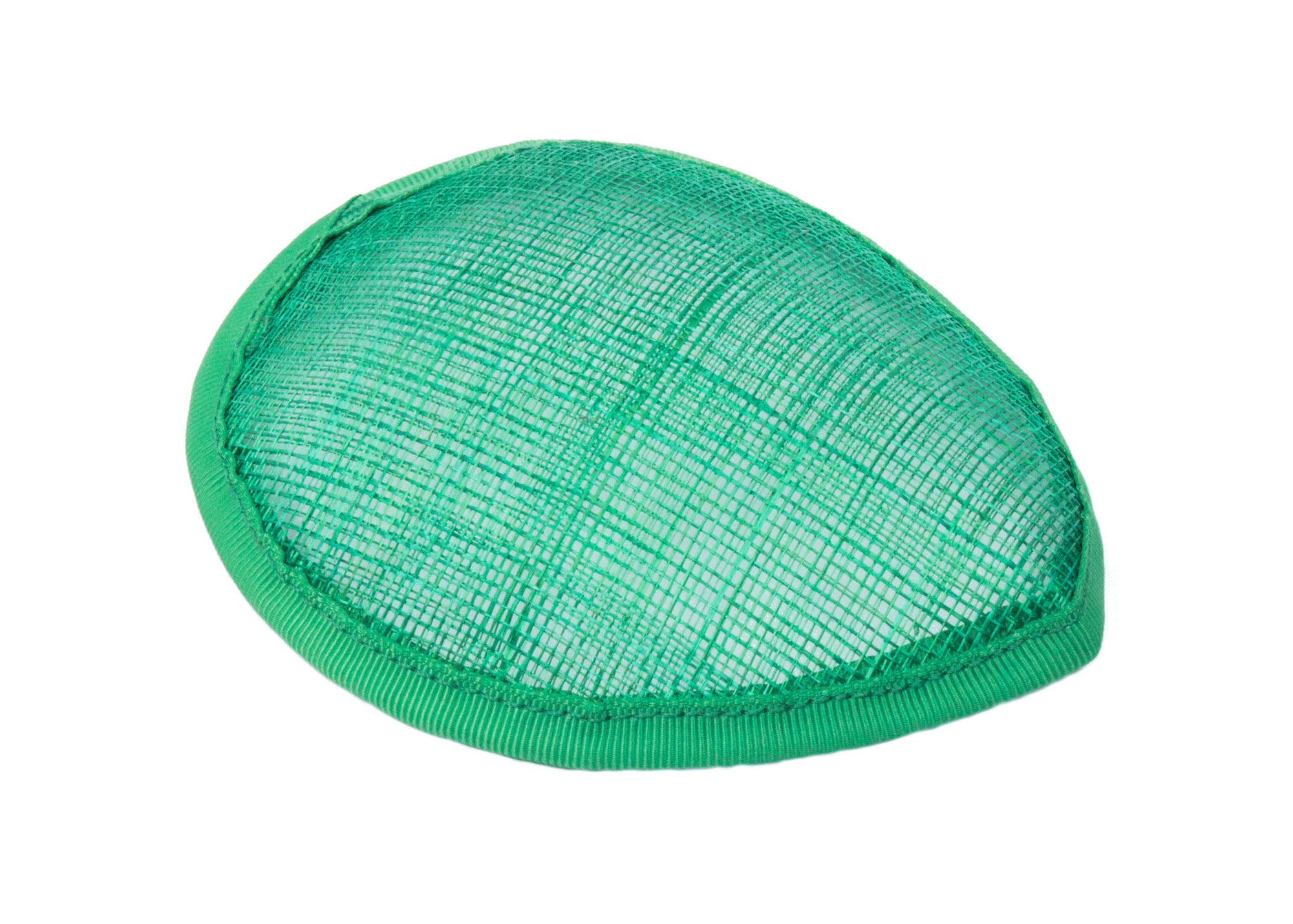 Sinamay Teardrop Fascinator Base 5 1/2" x 4" - Green