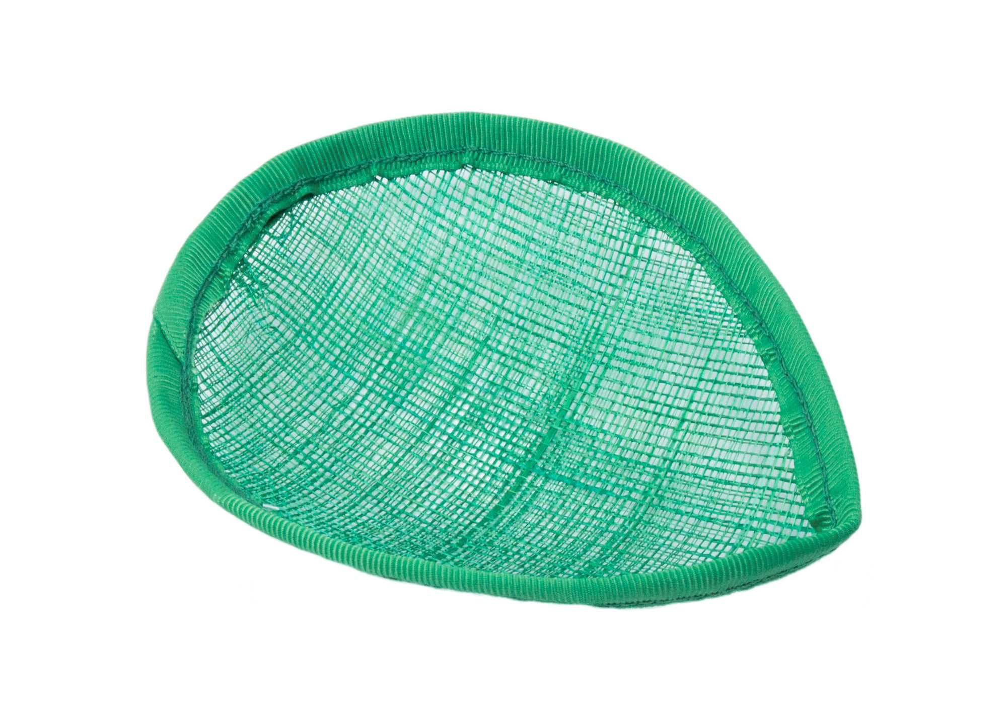 Sinamay Teardrop Fascinator Base 5 1/2" x 4" - Green