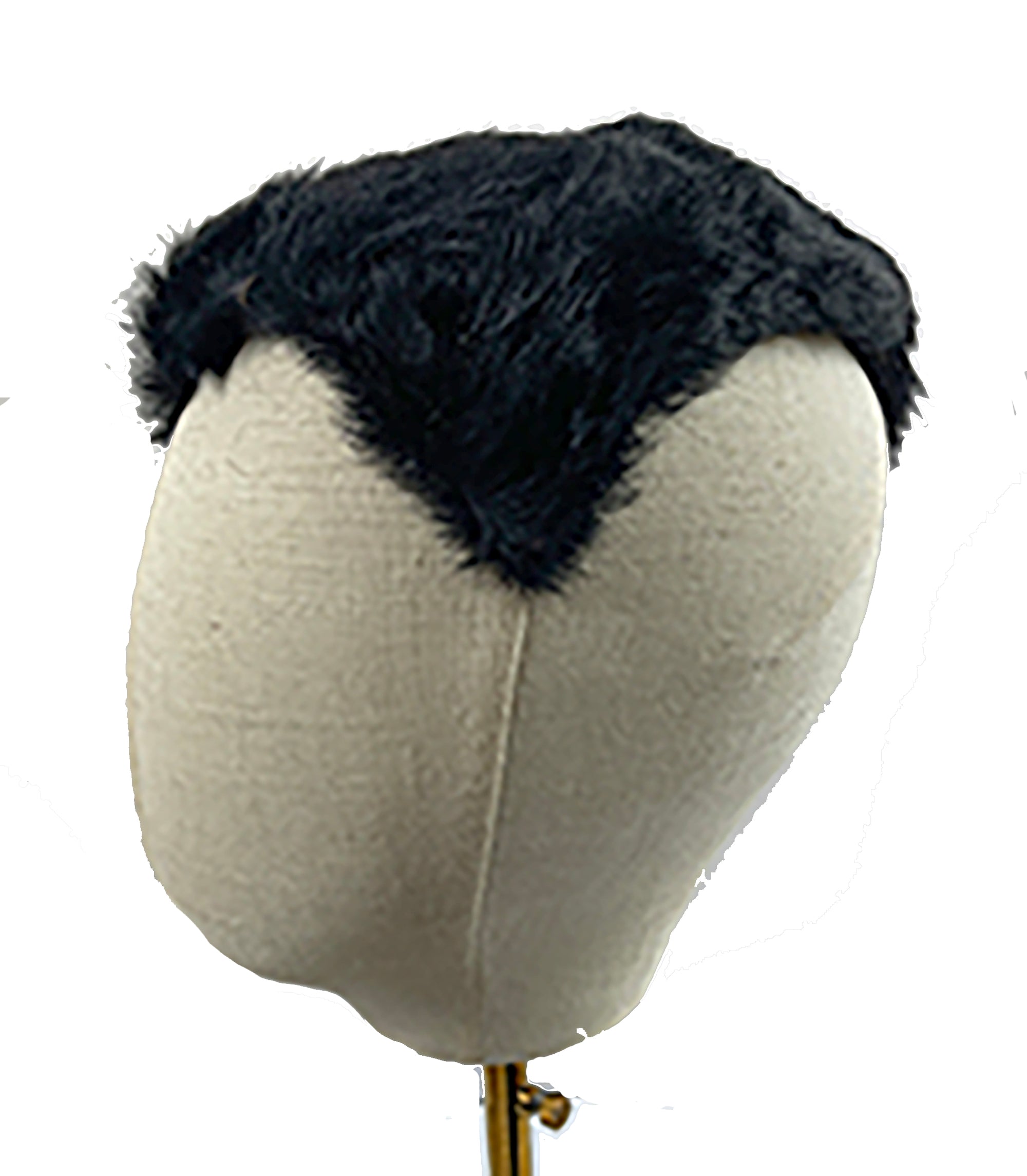 Vintage Black Fur Fascinator