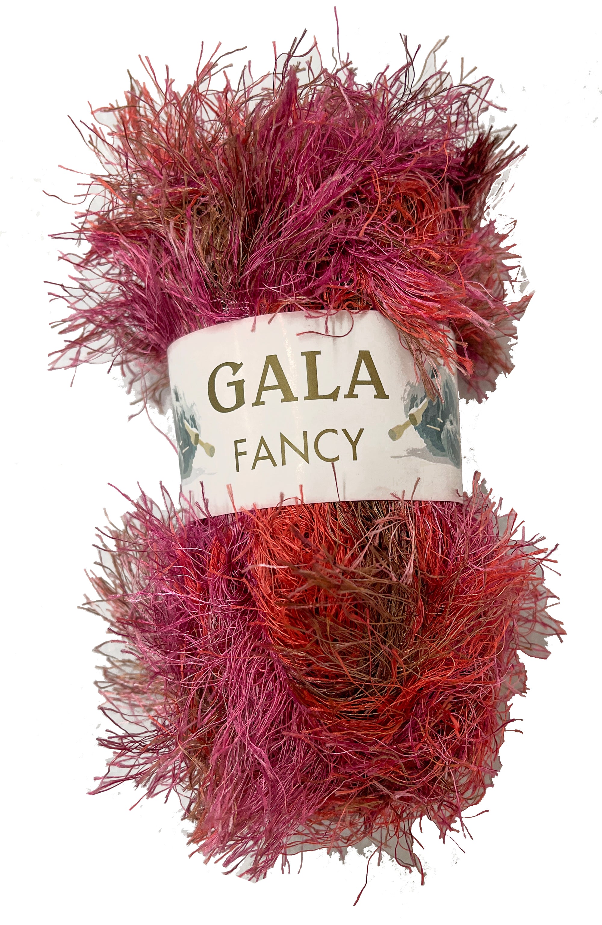 Gala Fancy Multicolor Eyelash Fur Yarn Pinks/Reds