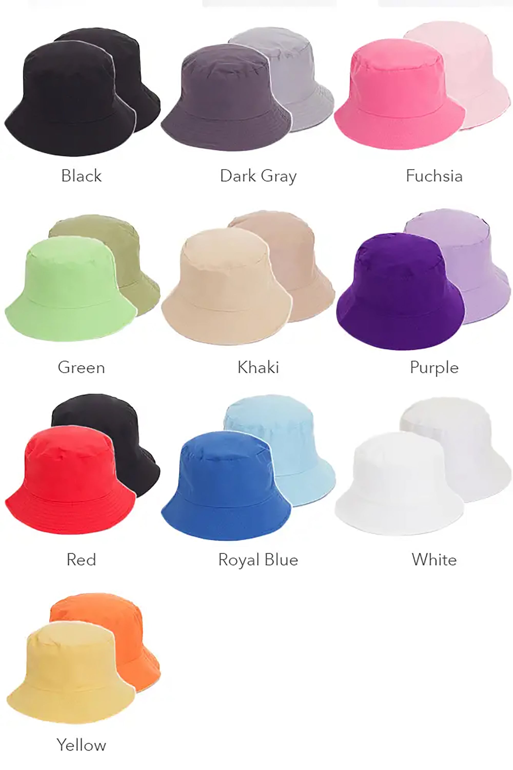Reversible Colorful Fabric Bucket Hat