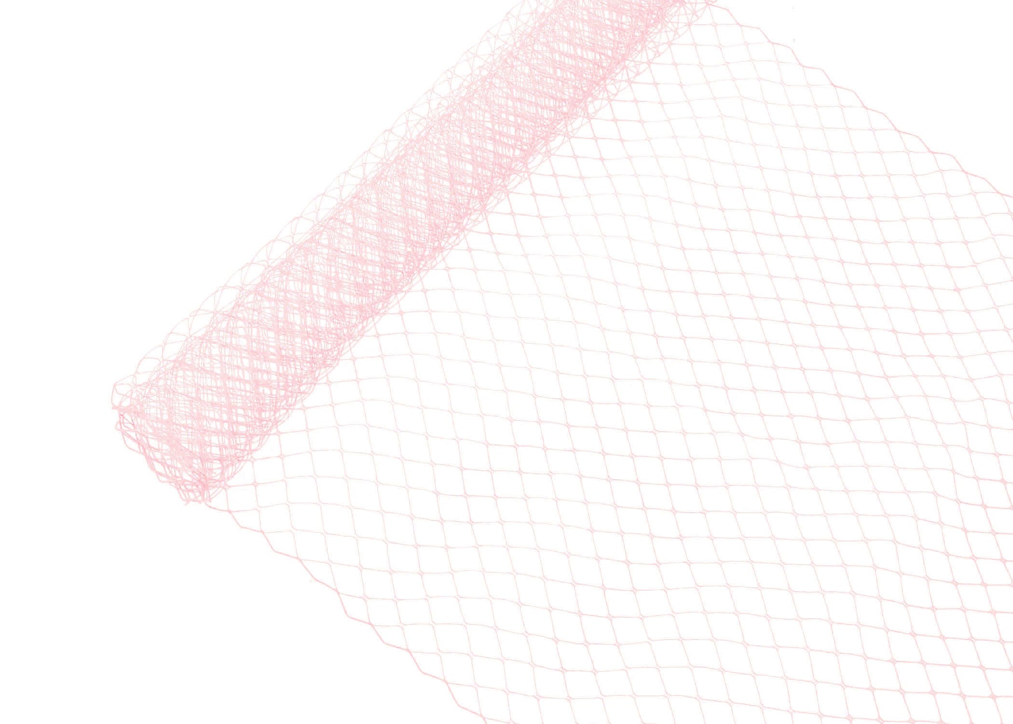 Russian Birdcage Veil Netting 10" Wide - Sold by the Yard - Light Pink