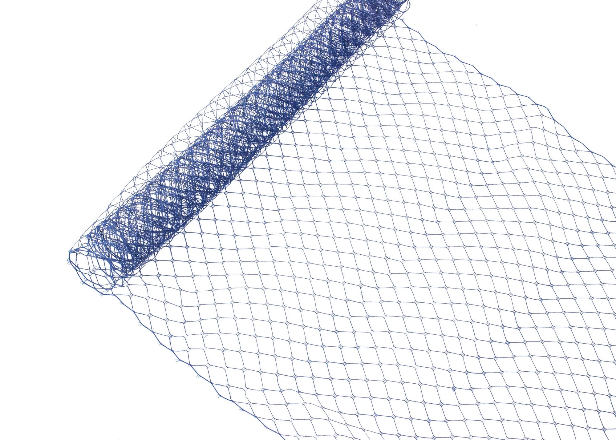 Russian Birdcage Veil Netting 10" Wide - Sold by the Yard - Navy Blue