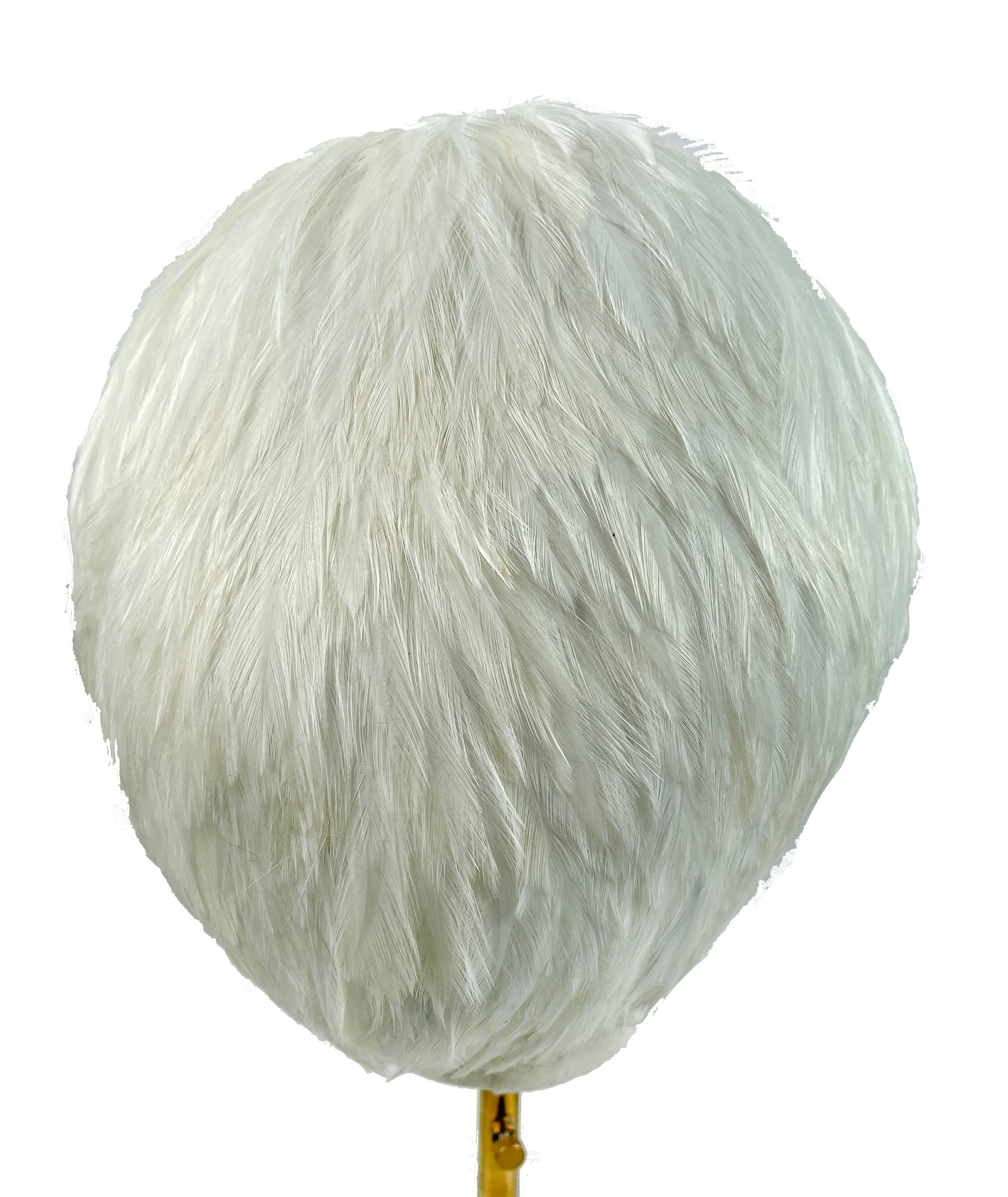 Vintage White Feather Wig Cap by Mr D