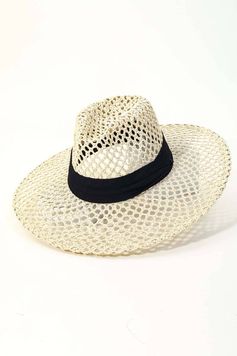 Braided Open Weave Fashion Sun Hat