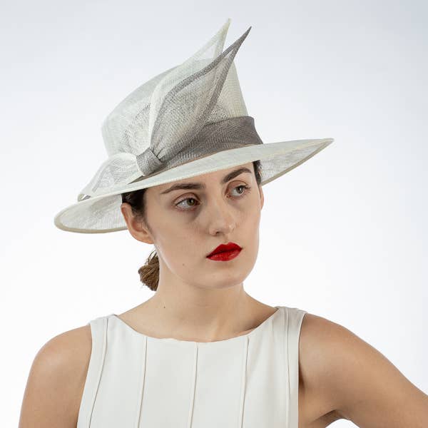 Knotted Trim Sinamay Dress Formal Hat