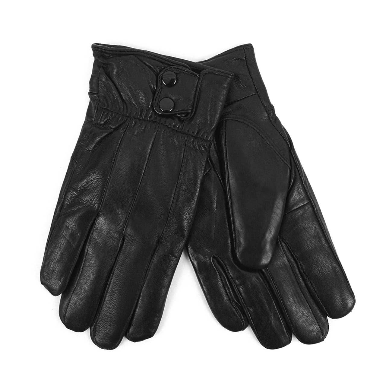 Men's Genuine Leather Winter Gloves with Soft Acrylic Lining: L/XL