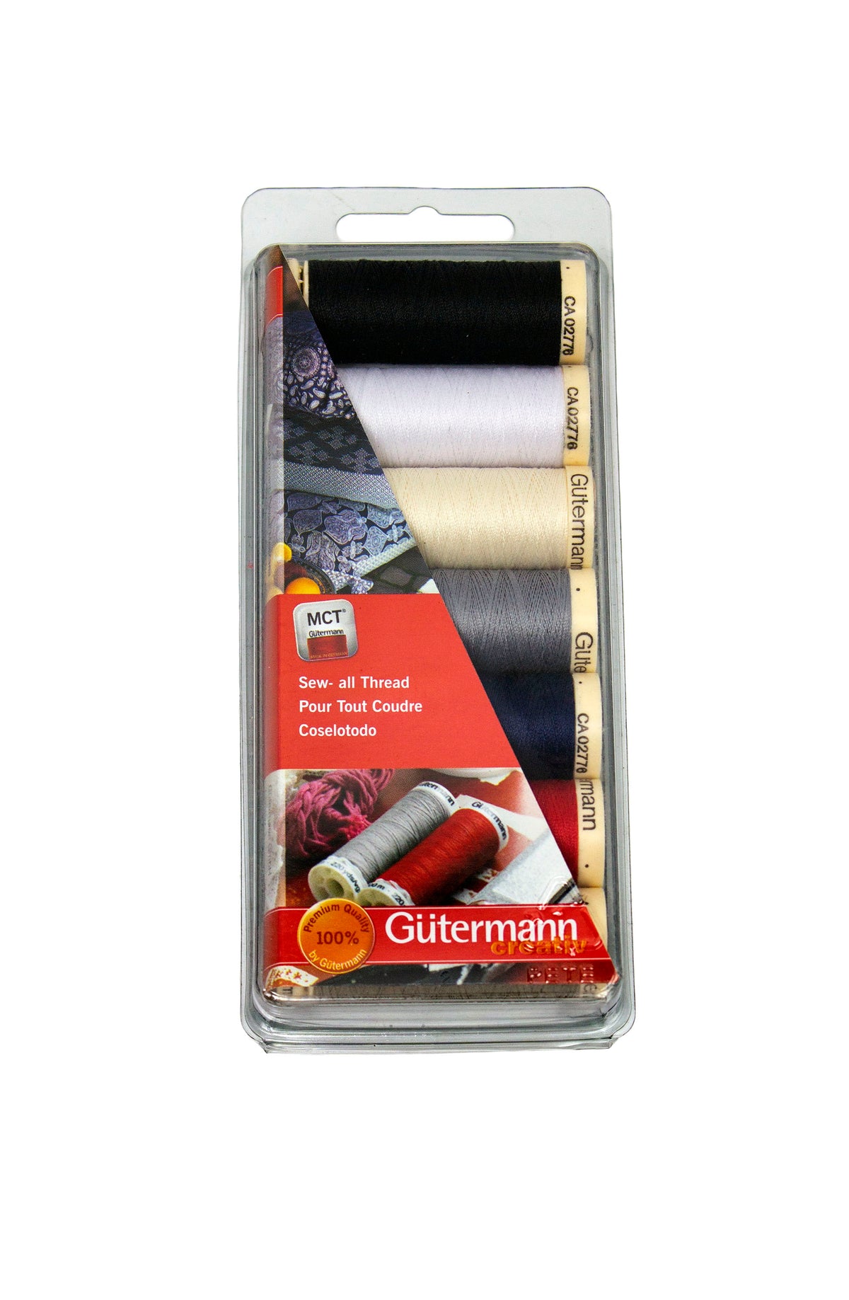 Gutermann Sew All Polyester Thread - Seven Spools Basic Colors - 110 Yards Each - Humboldt Haberdashery