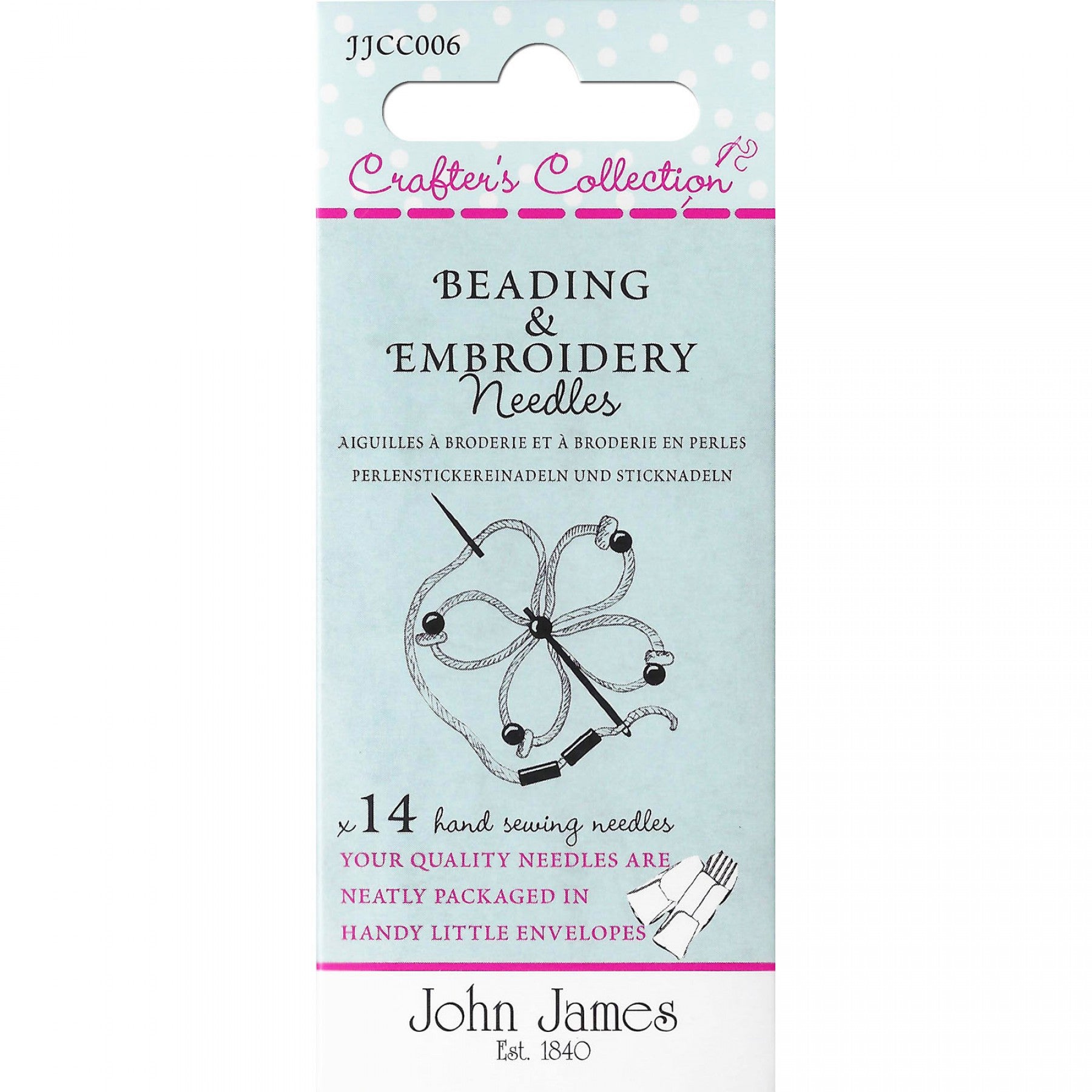 John James Beading & Embroidery Needles 14ct