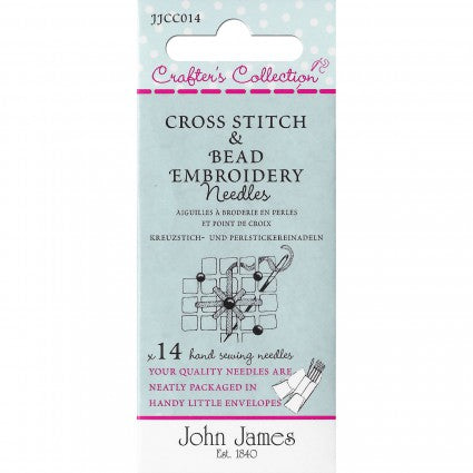 John James Cross Stitch & Embroidery Needles Assorted 14ct