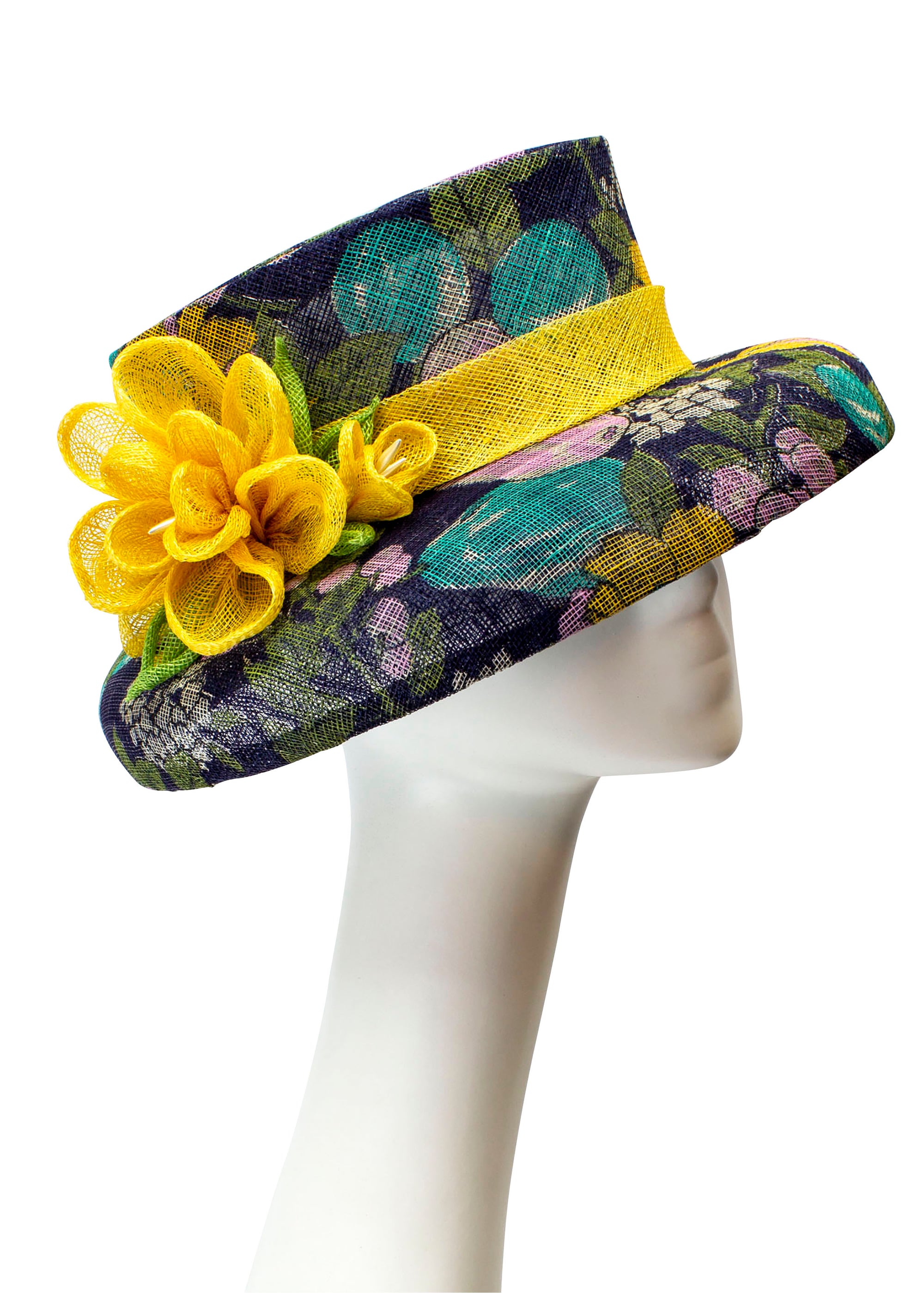 Audrey Floral Sinamay Hat