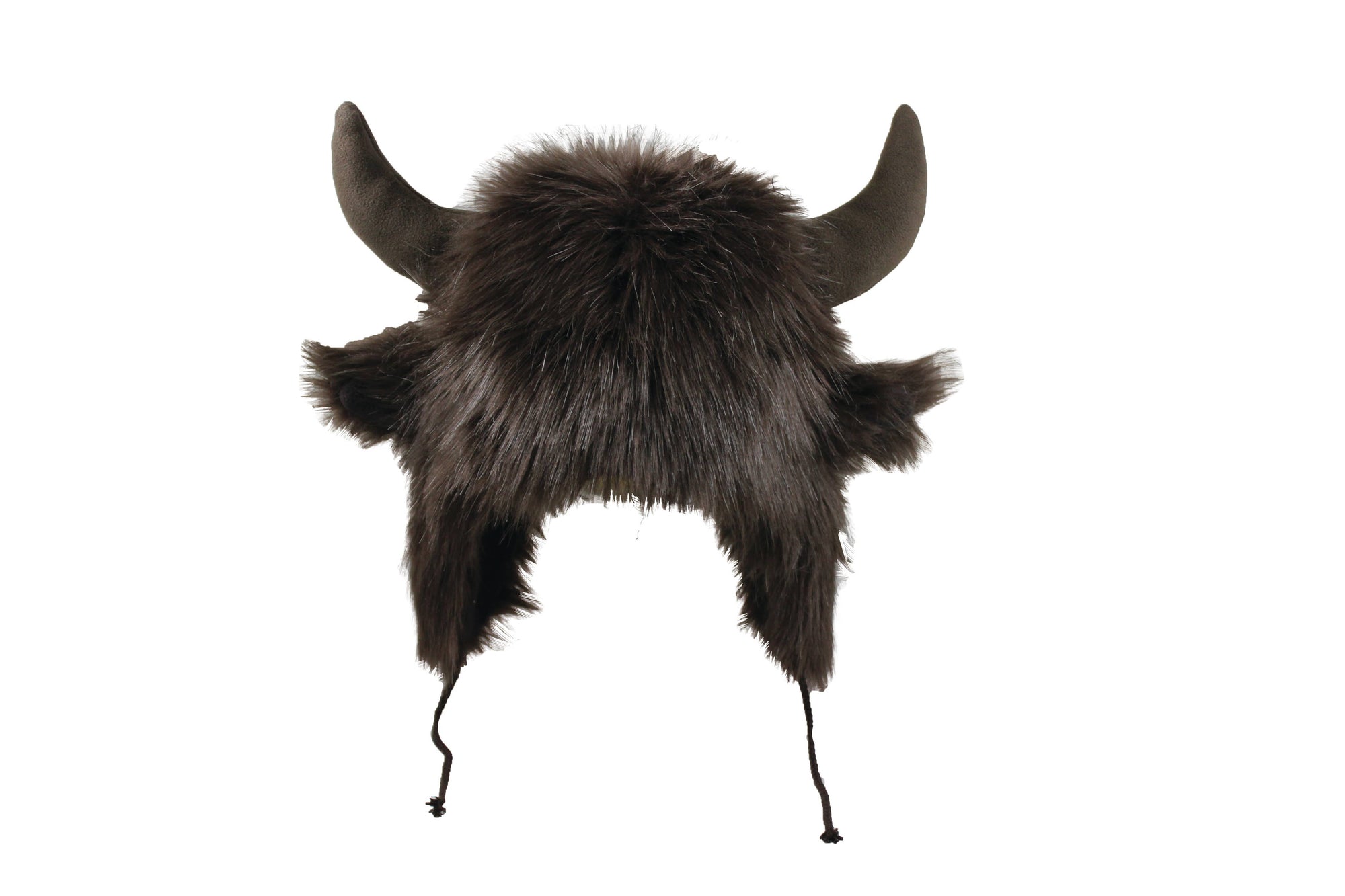 Furry Beast Hat with Horns