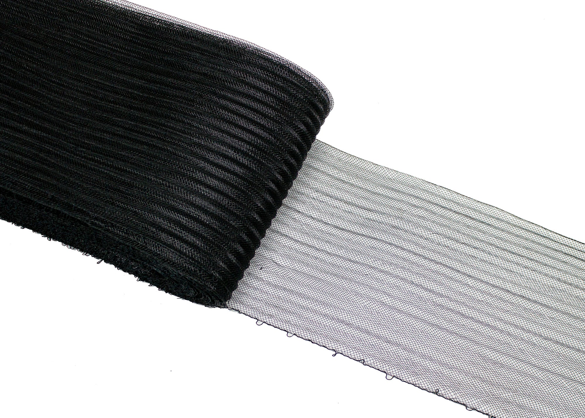 Pleated Crinoline Horsehair Braid 6" (16 cm) Wide Horizontal - Sold by the Yard