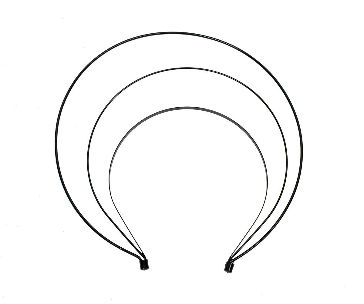 Crown Style Tall Triple Band Metal Headband - Humboldt Haberdashery