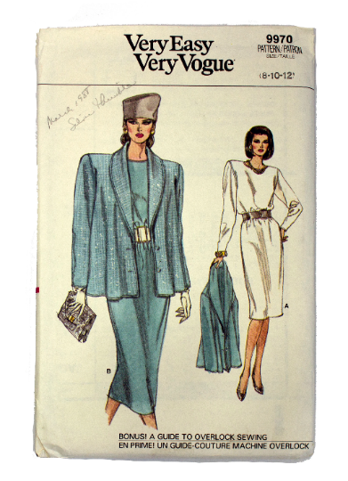 Vogue 9970 Women's Jacket and Dress Uncut - Sizes 8 - 12
