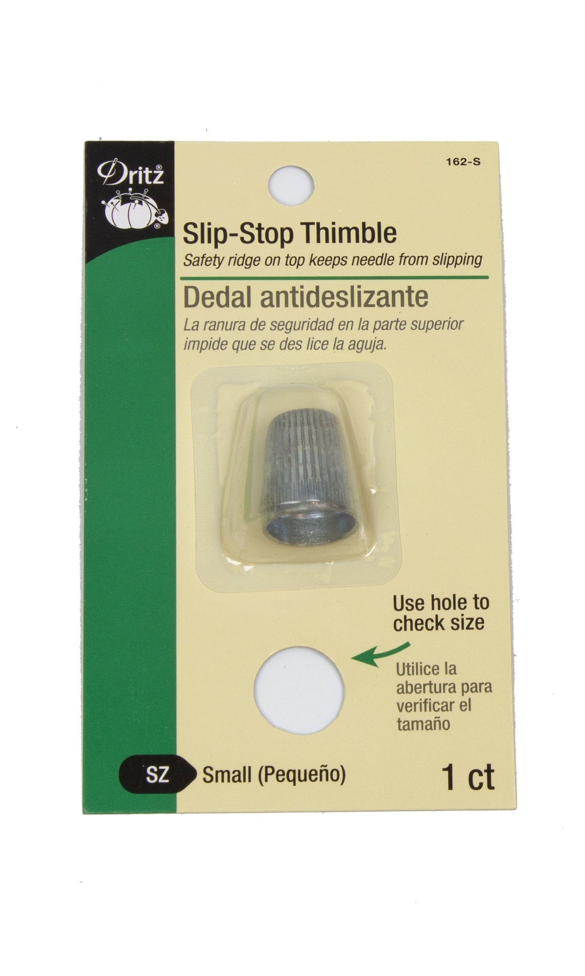 Dritz Slip-Stop Thimble Size Small (6) - Humboldt Haberdashery