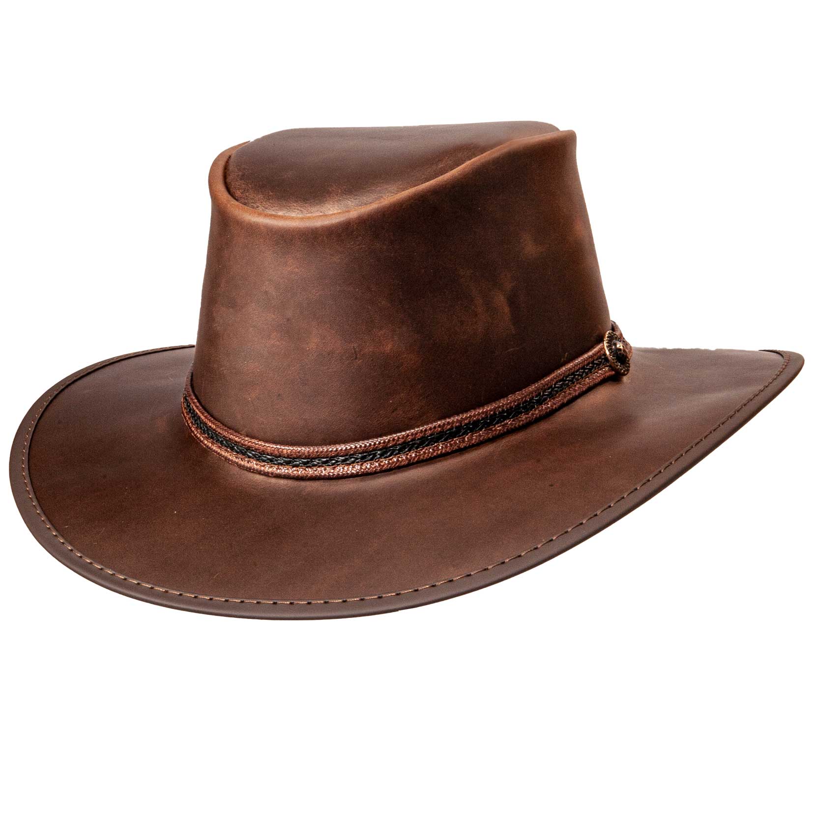 Midnight Rider - Leather Outback Hat