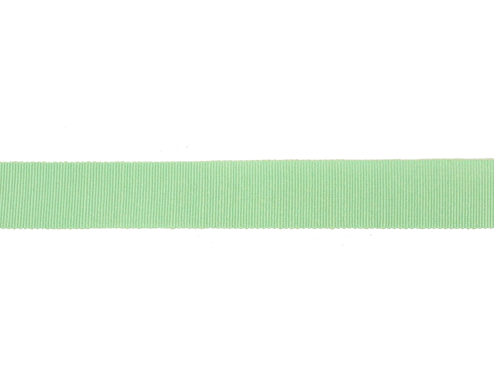 Vintage Ribbon Petersham 50/50 Cotton Rayon 23 mm Wide - Sea Green - Sold by the Yard - Humboldt Haberdashery
