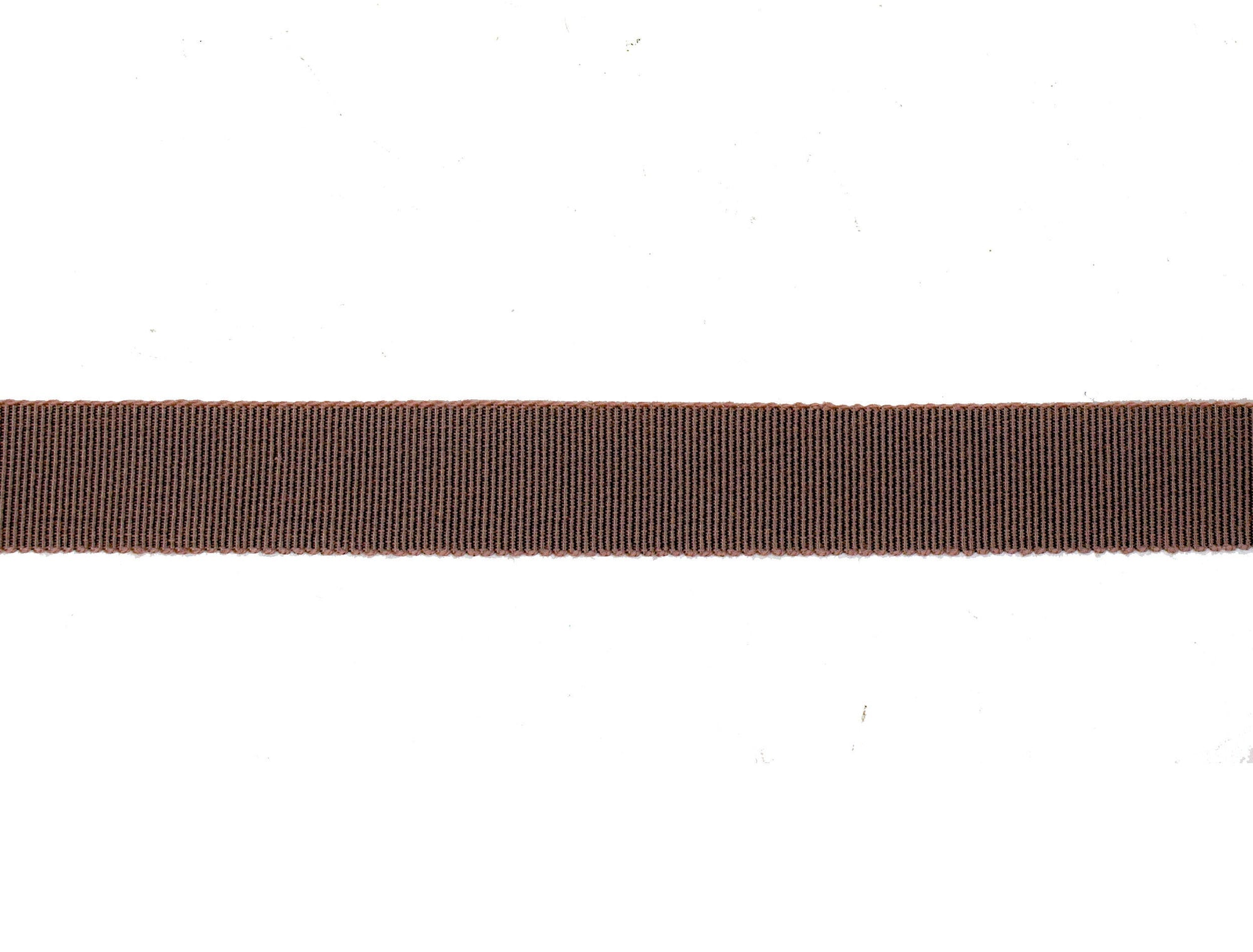 Vintage Ribbon Petersham 50/50 Cotton Rayon 23 mm Wide - Brown - Sold by the Yard - Humboldt Haberdashery