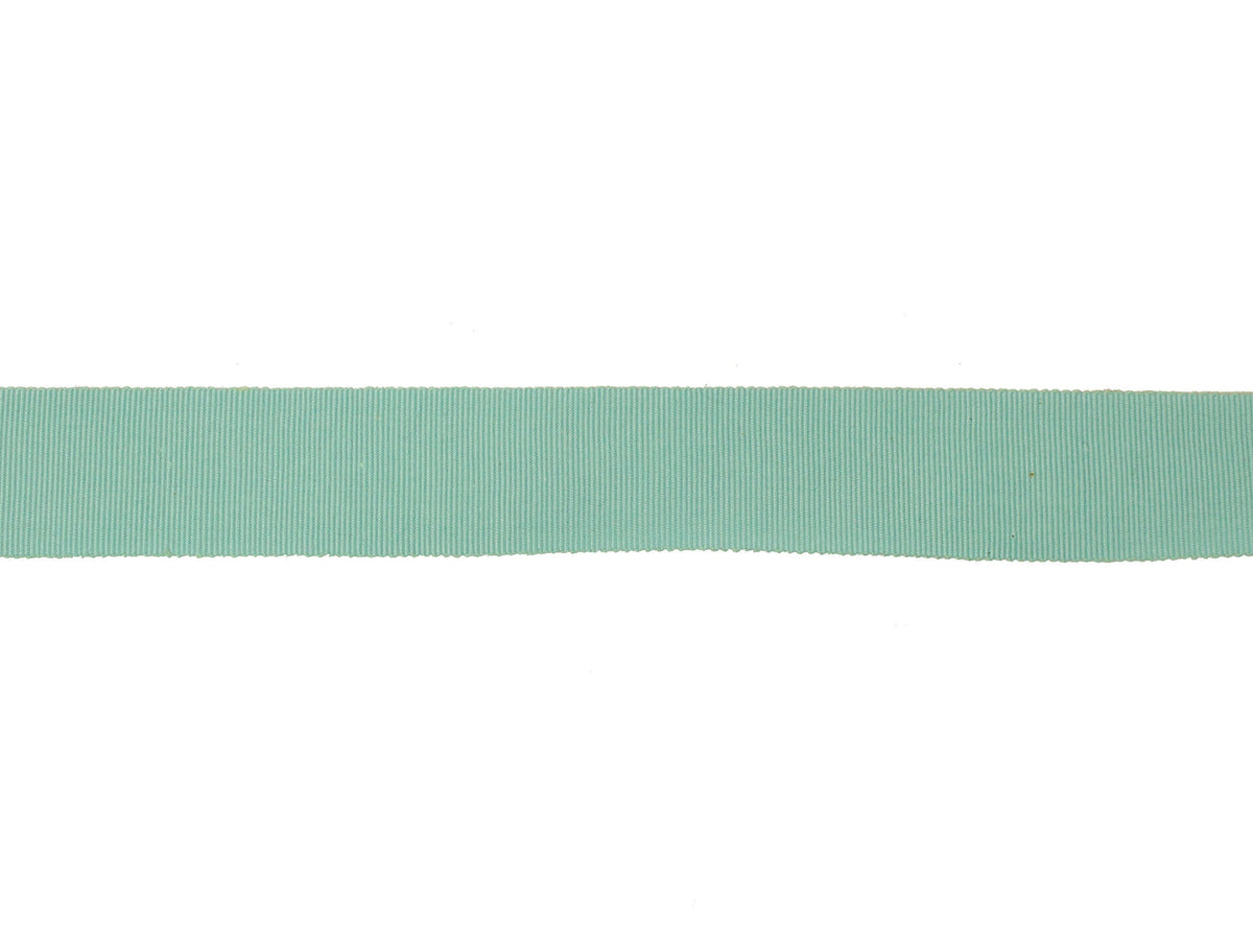 Vintage Ribbon Petersham 50/50 Cotton Rayon 25 mm Wide - Robin Egg Blue - Sold by the Yard - Humboldt Haberdashery
