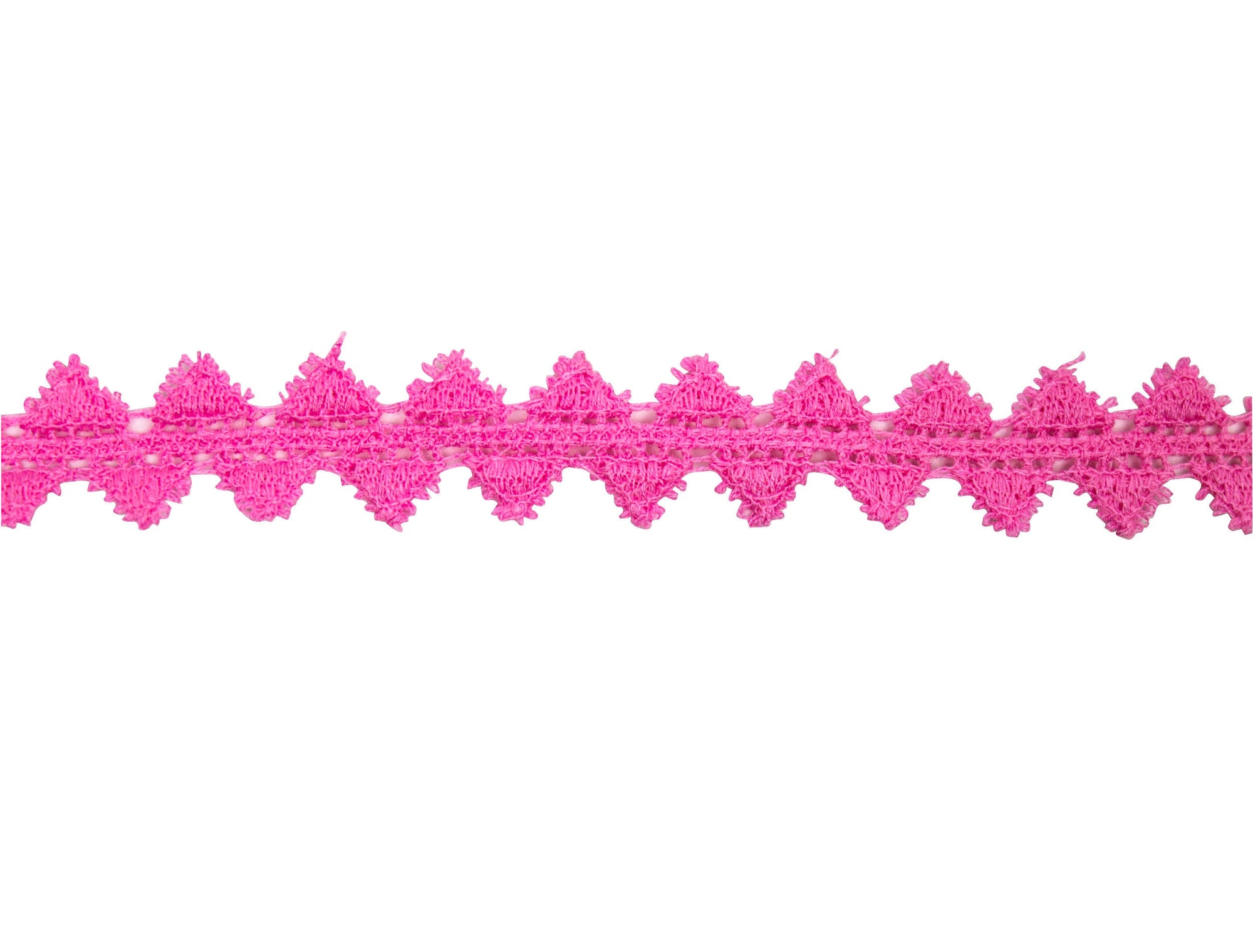 Vintage Trim Pink Triangle Crochet Trim 5/8" - Sold by the Yard - Humboldt Haberdashery