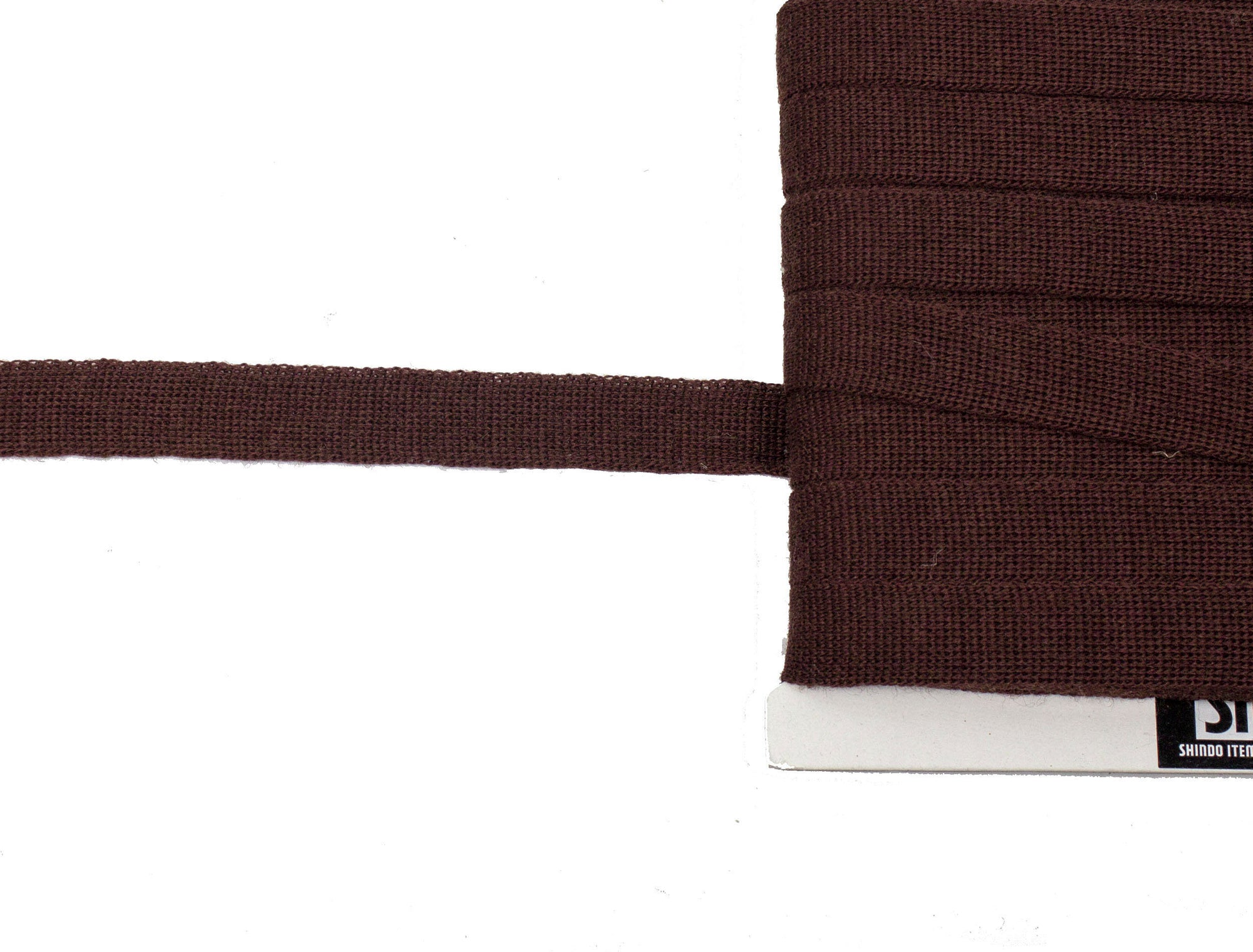 Wool Knit Binder Shindo 100% Wool (SIC-2004) Chestnut Brown Color 20 - 15 mm Wide - Sold by the Yard