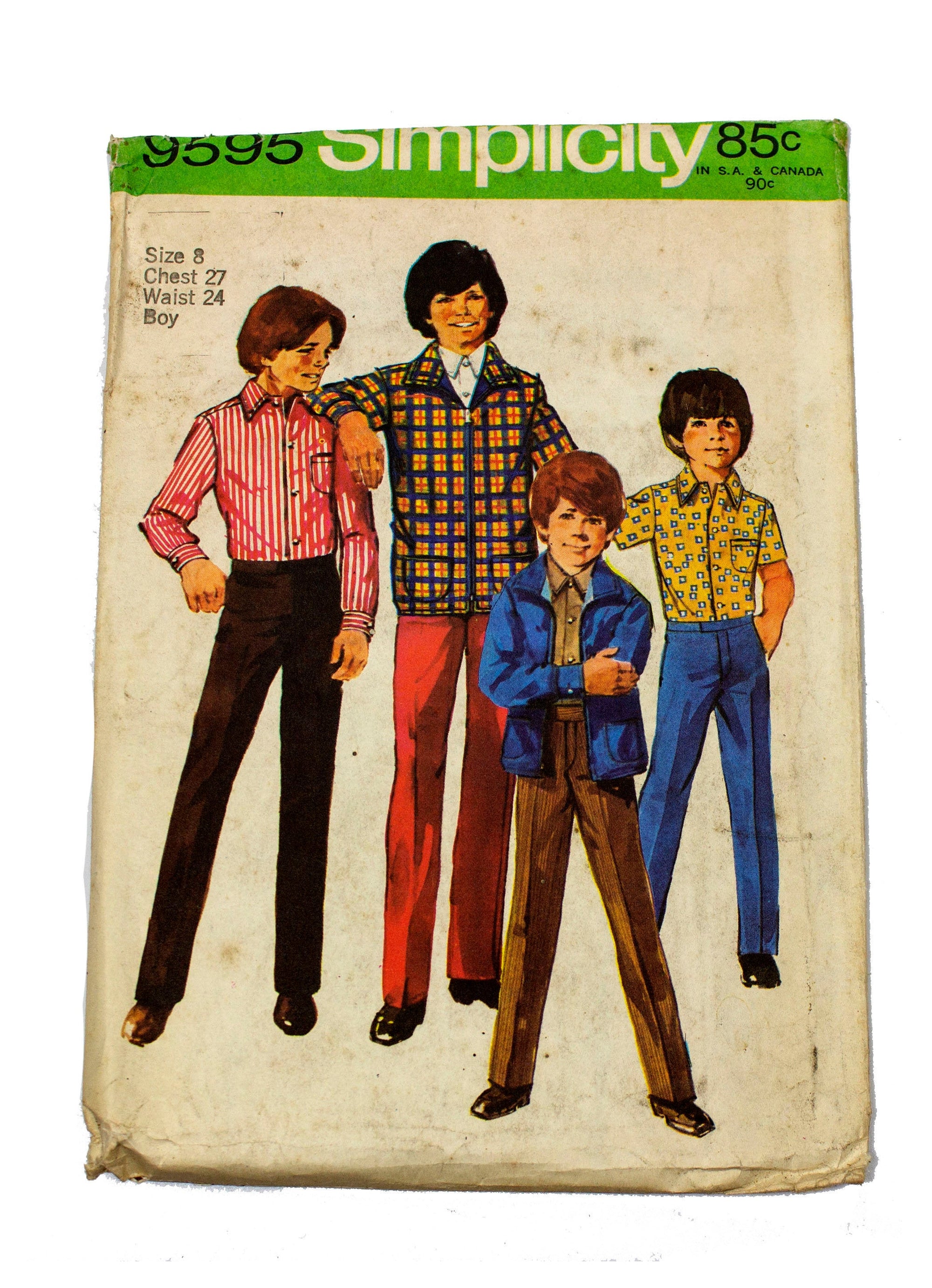 Simplicity 9595 Boys Jacket, Shirt & Pants Uncut - Size 8