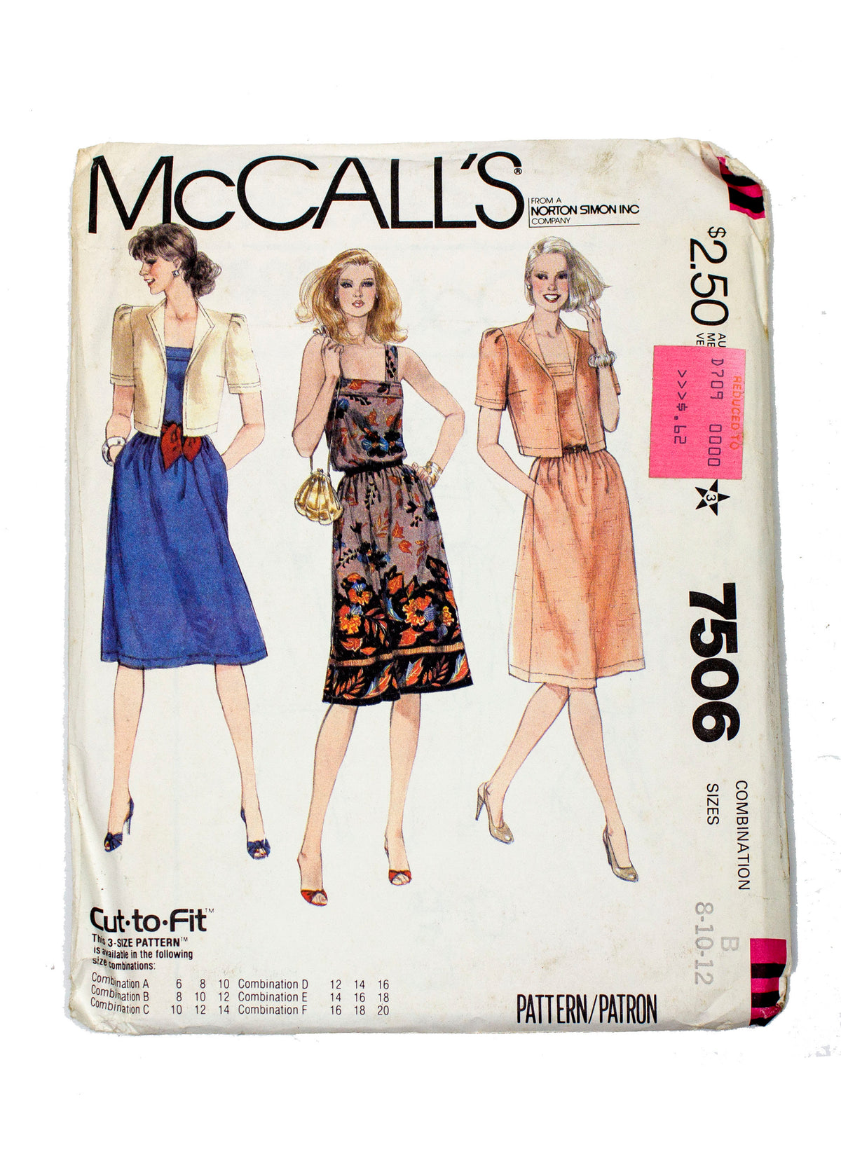 McCall's 7506 Womens Jacket and Dress Uncut - Sizes 8 - 12