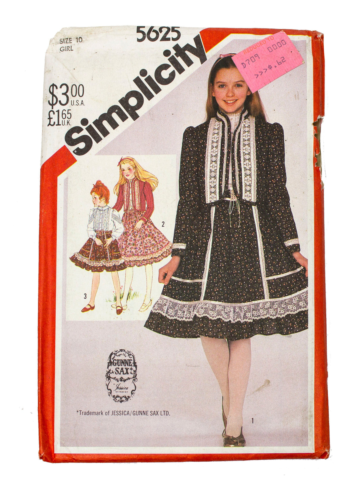 Simplicity 5625 Girls Skirt, Blouse Jacket Uncut - Girls Size 10
